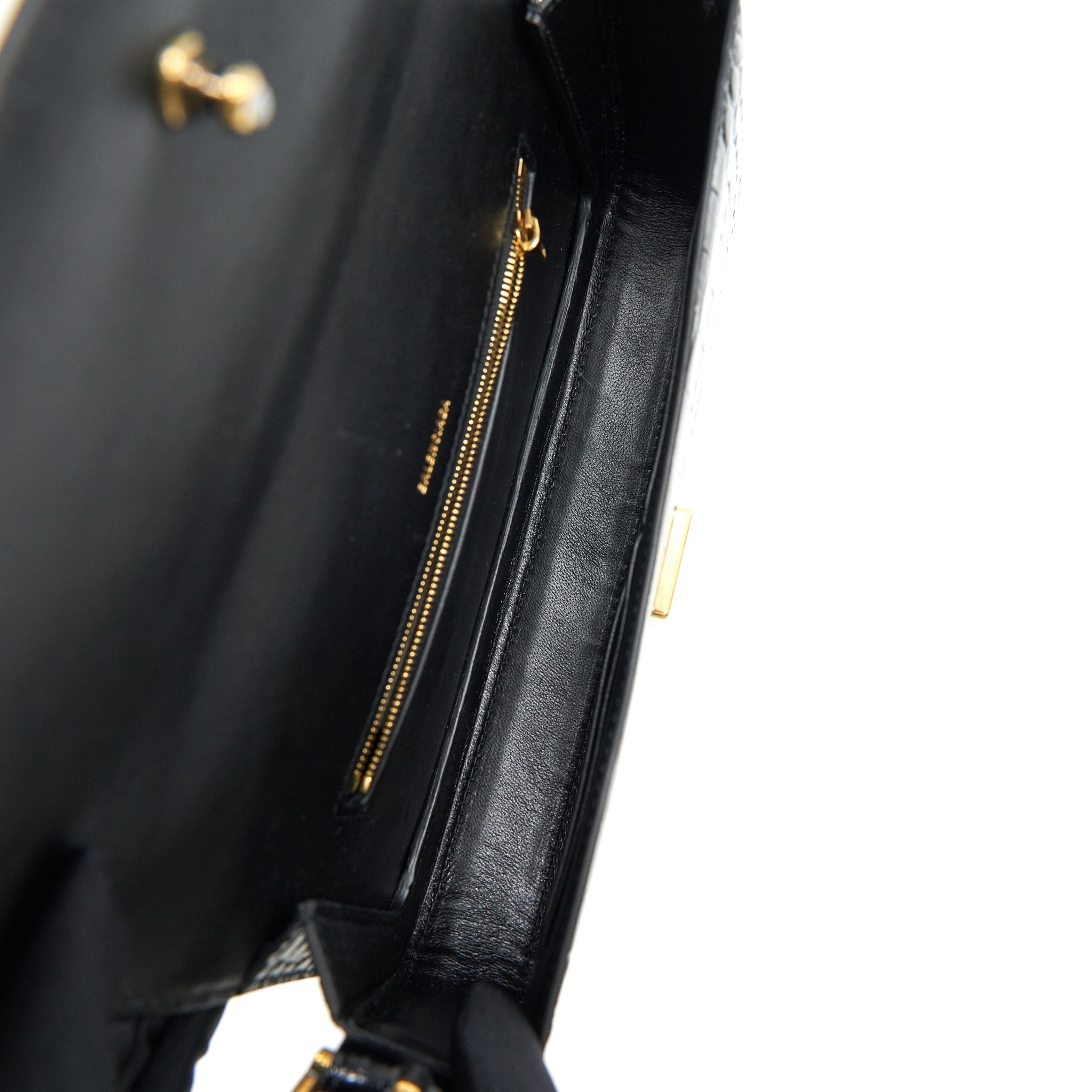 BALENCIAGA GHOST SLING BAG BLACK GHW