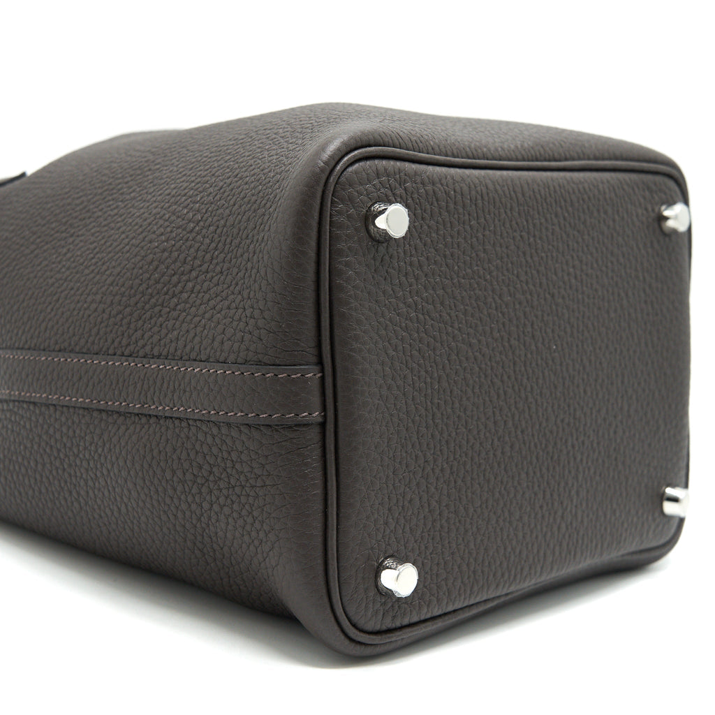 HERMES PICOTIN 18 LOCK BAG EBENE SHW