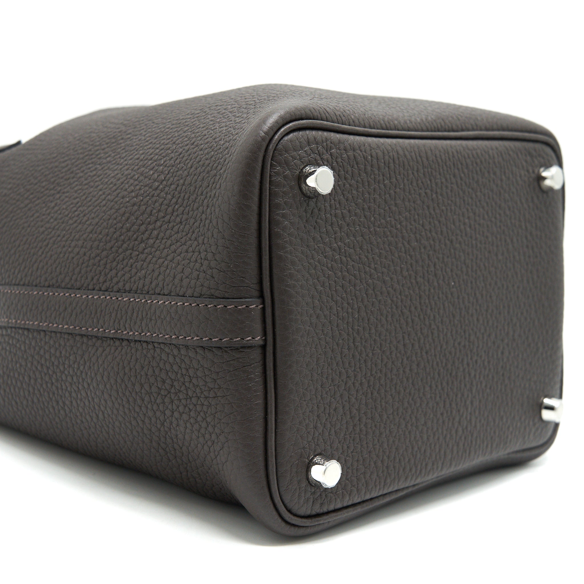 HERMES PICOTIN 18 LOCK BAG EBENE SHW