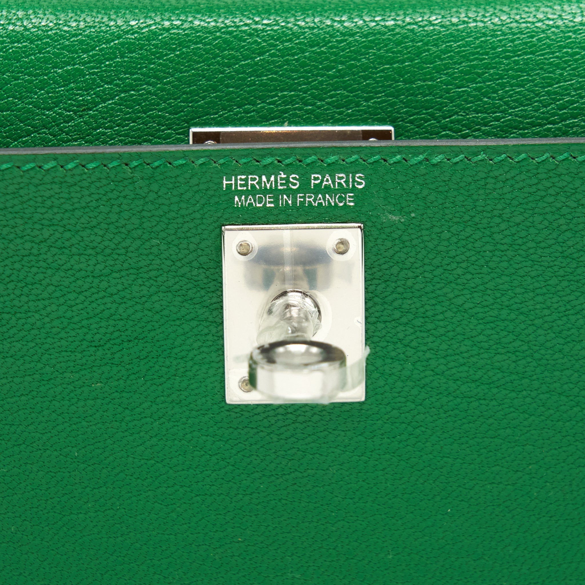 HERMES MINI KELLY 20CM CHEVRE 1K BAMBOU SHW