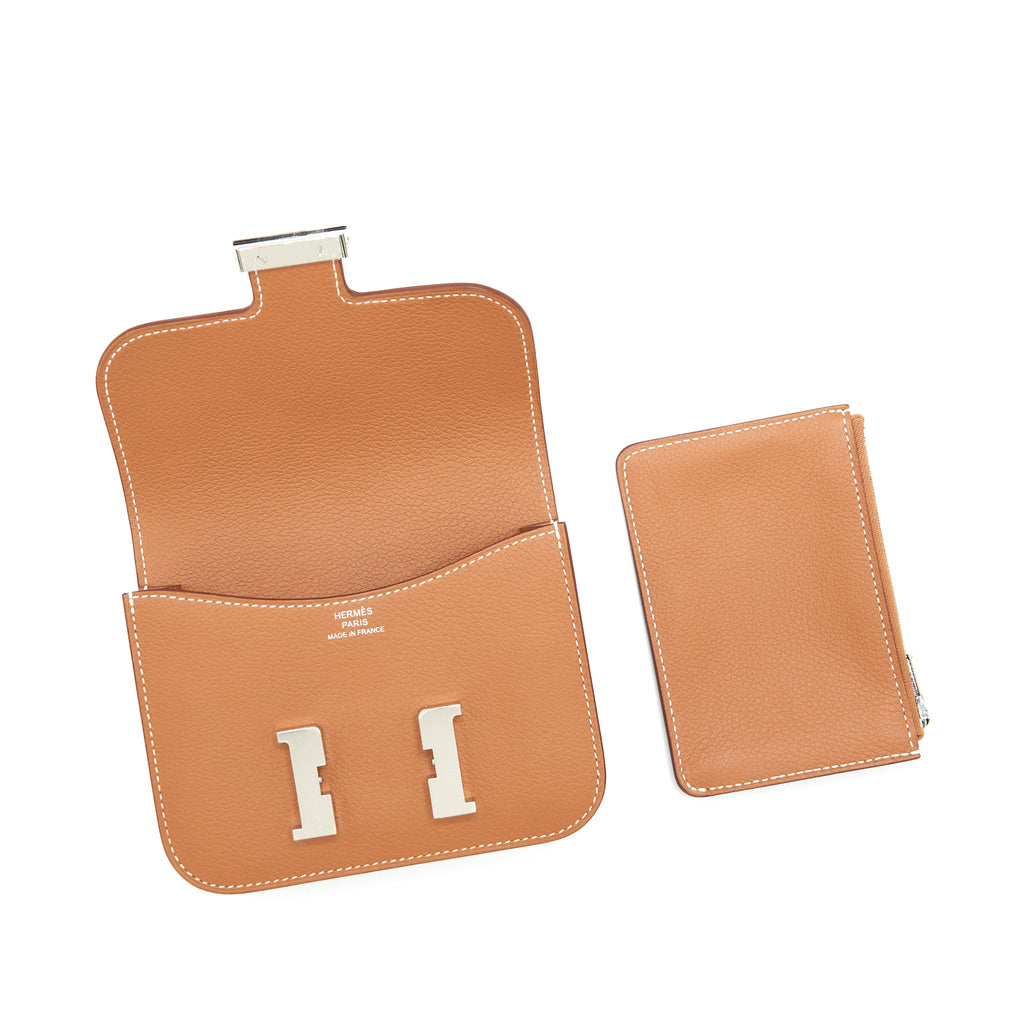 HERMES CONSTANCE SLIM EVERCOLOR GOLD SHW