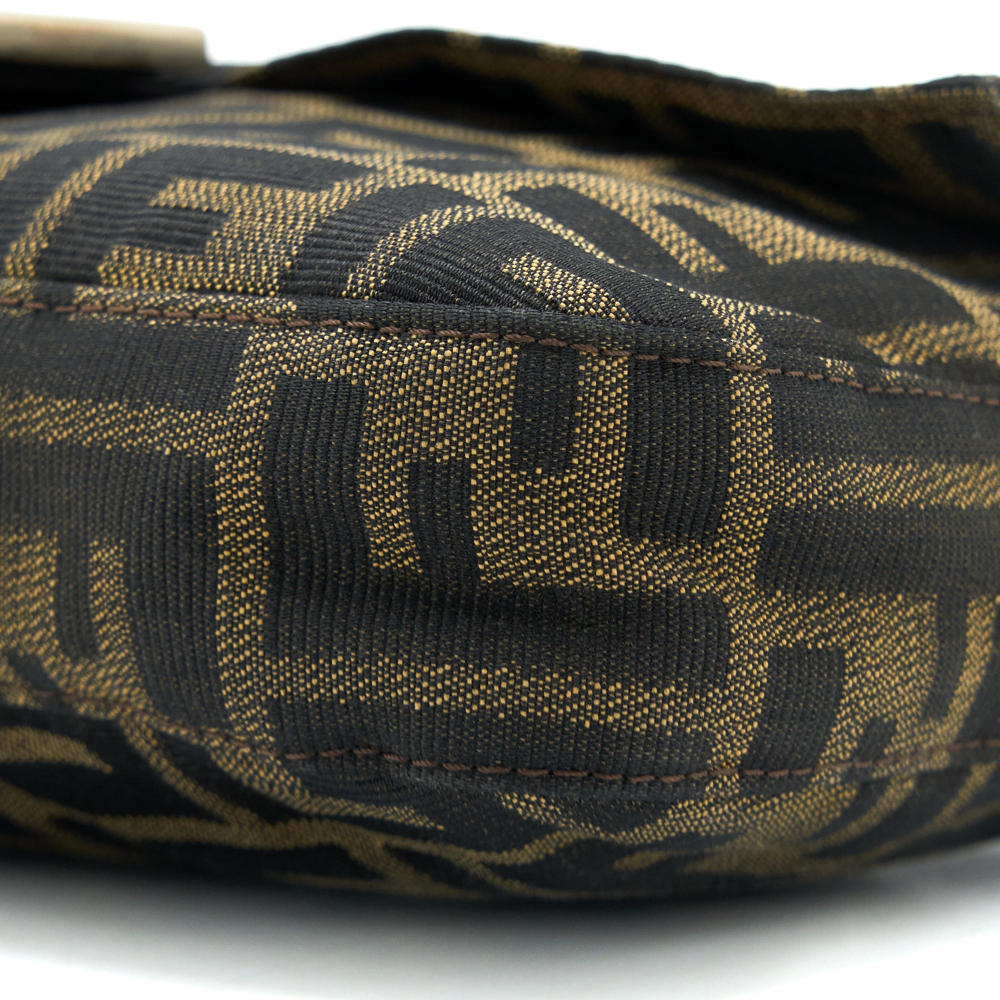 FENDI VINTAGE BAGUETTE SHOUDER BAG FF JACQIARD SHW