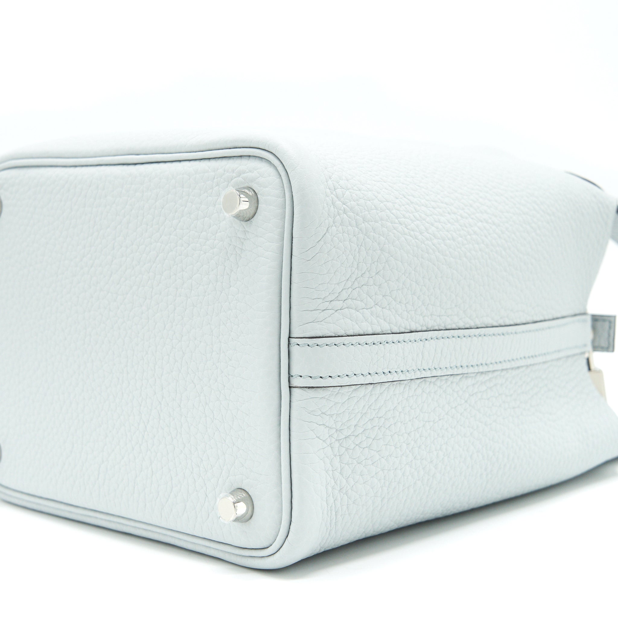 HERMES PICOTIN 18 LOCK BAG BLUE PALE SHW