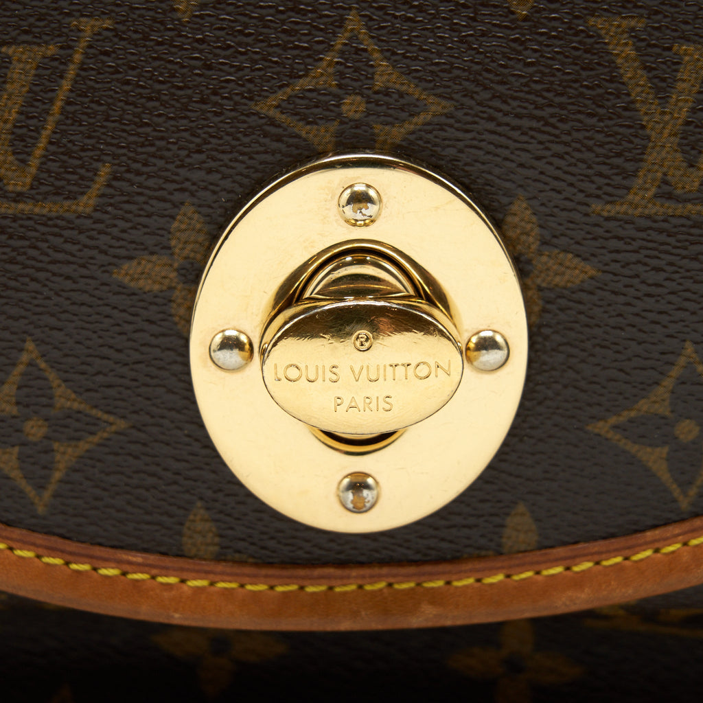 LOUIS VUITTON VINTAGE LARGE SHOULDER BAG MONOGRAM CANVAS GHW