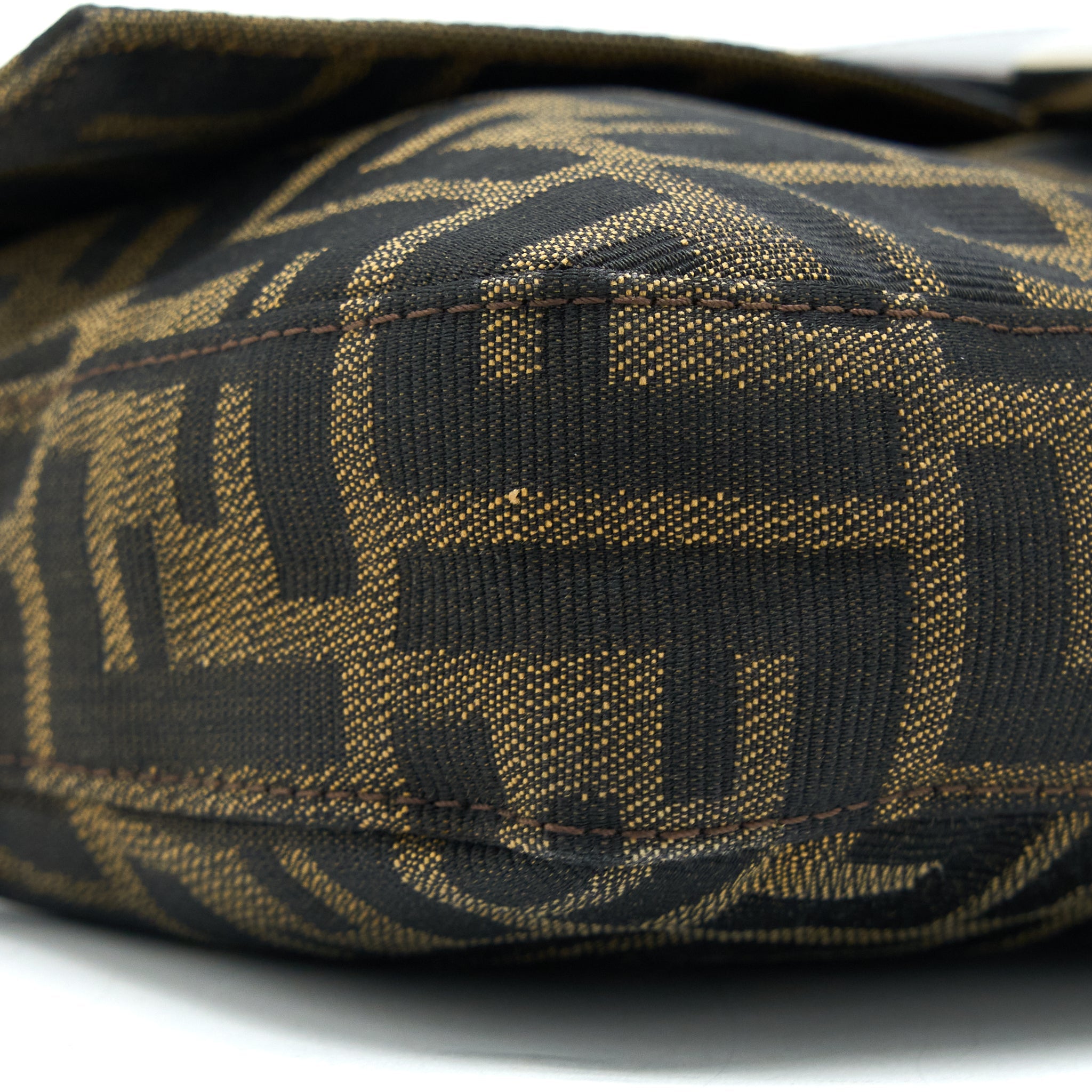 FENDI VINTAGE BAGUETTE SHOUDER BAG FF JACQIARD SHW