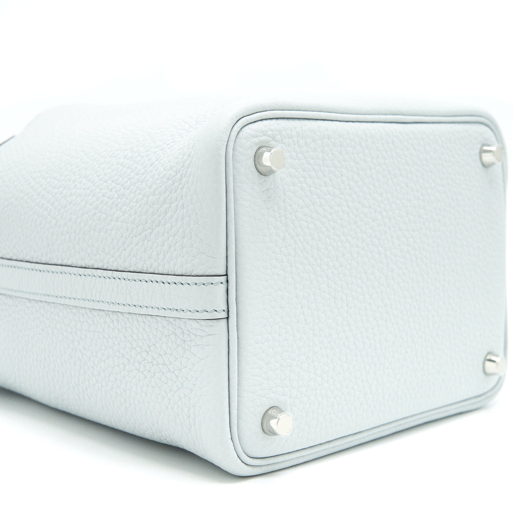 HERMES PICOTIN 18 LOCK BAG BLUE PALE SHW