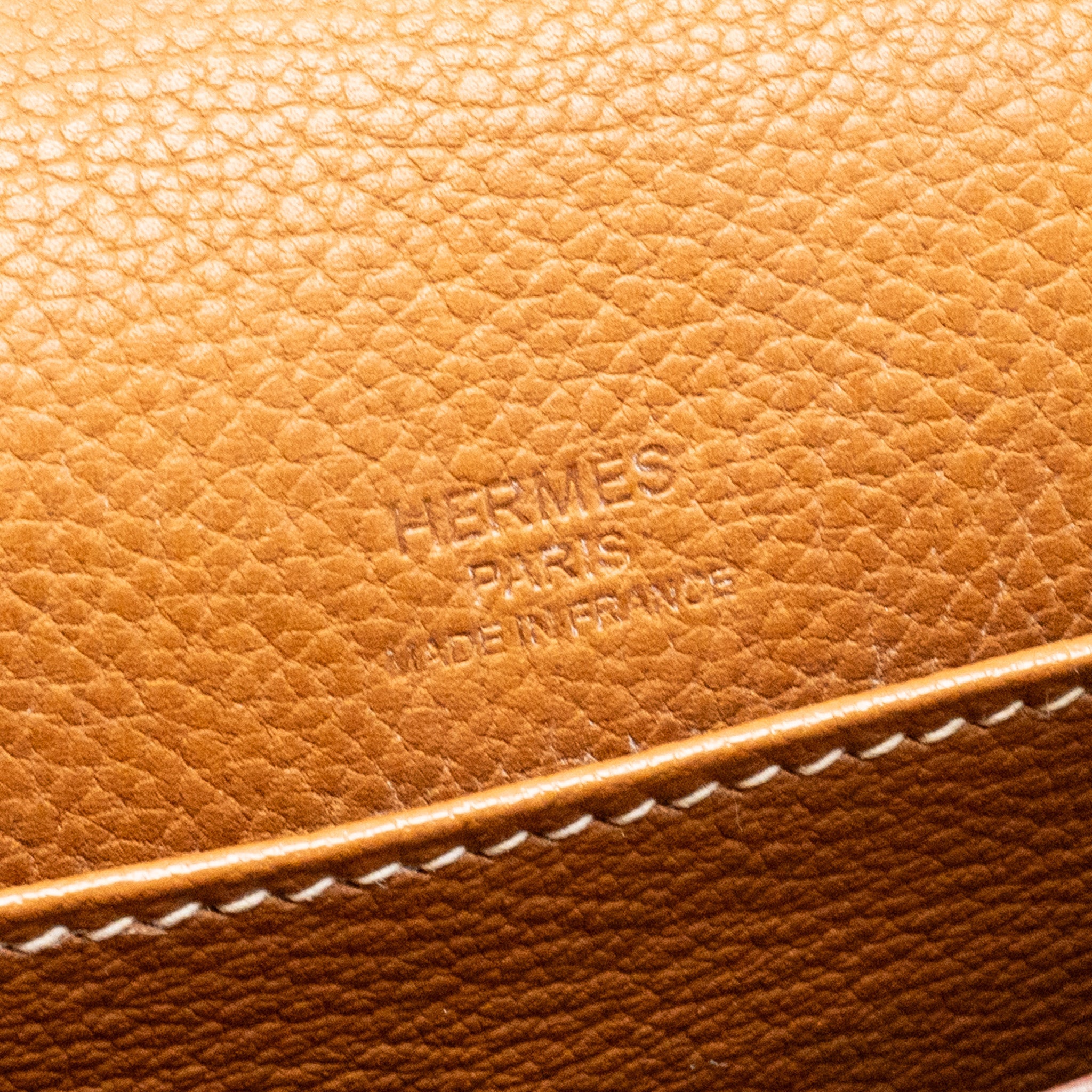 HERMES MINI ROULIS BARENIA FAUBOURG 34 FAUVE GOLD LGHW