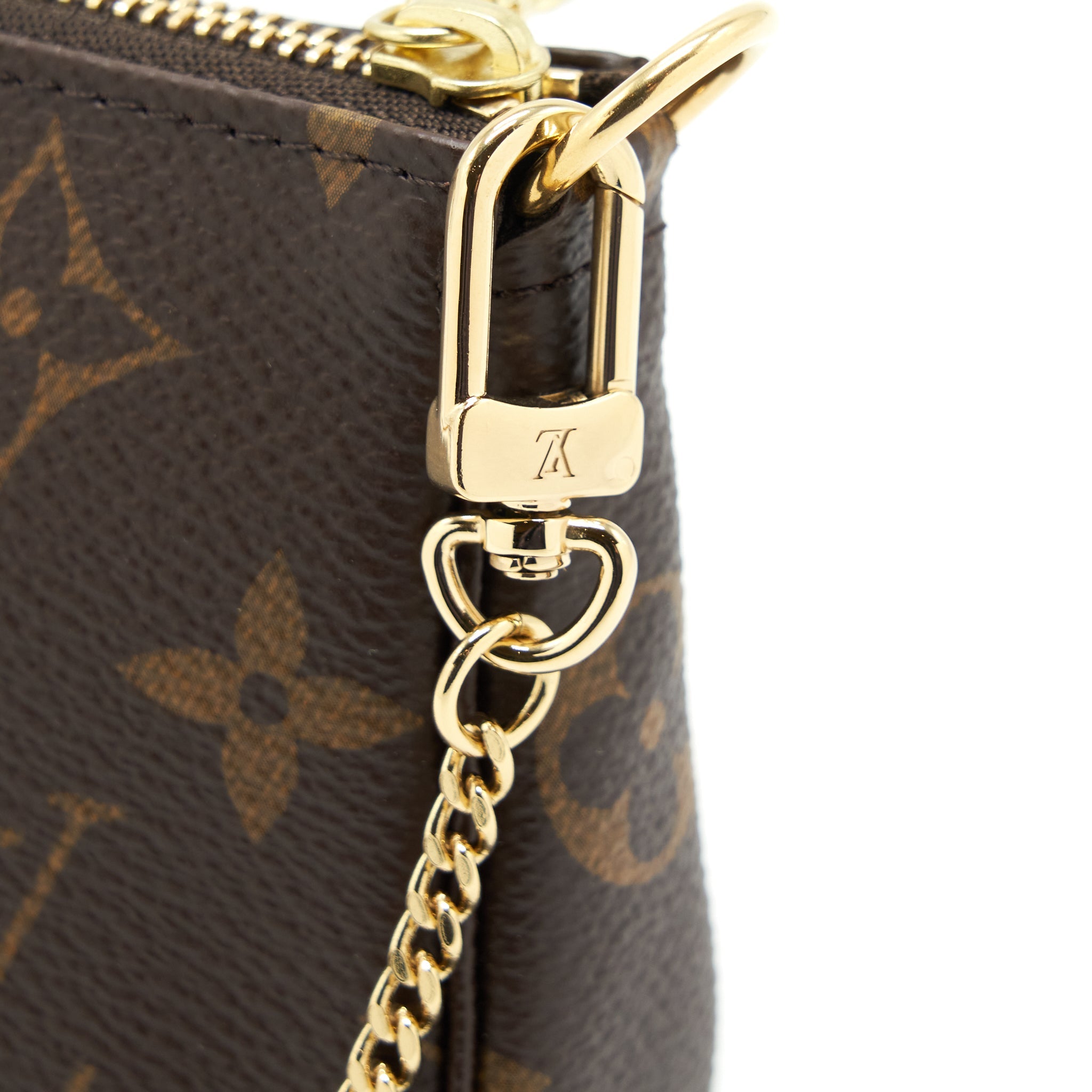 LOUIS VUITTON MINI POCHETTE ACCESSORIES MONOGRAM CANVAS GHW