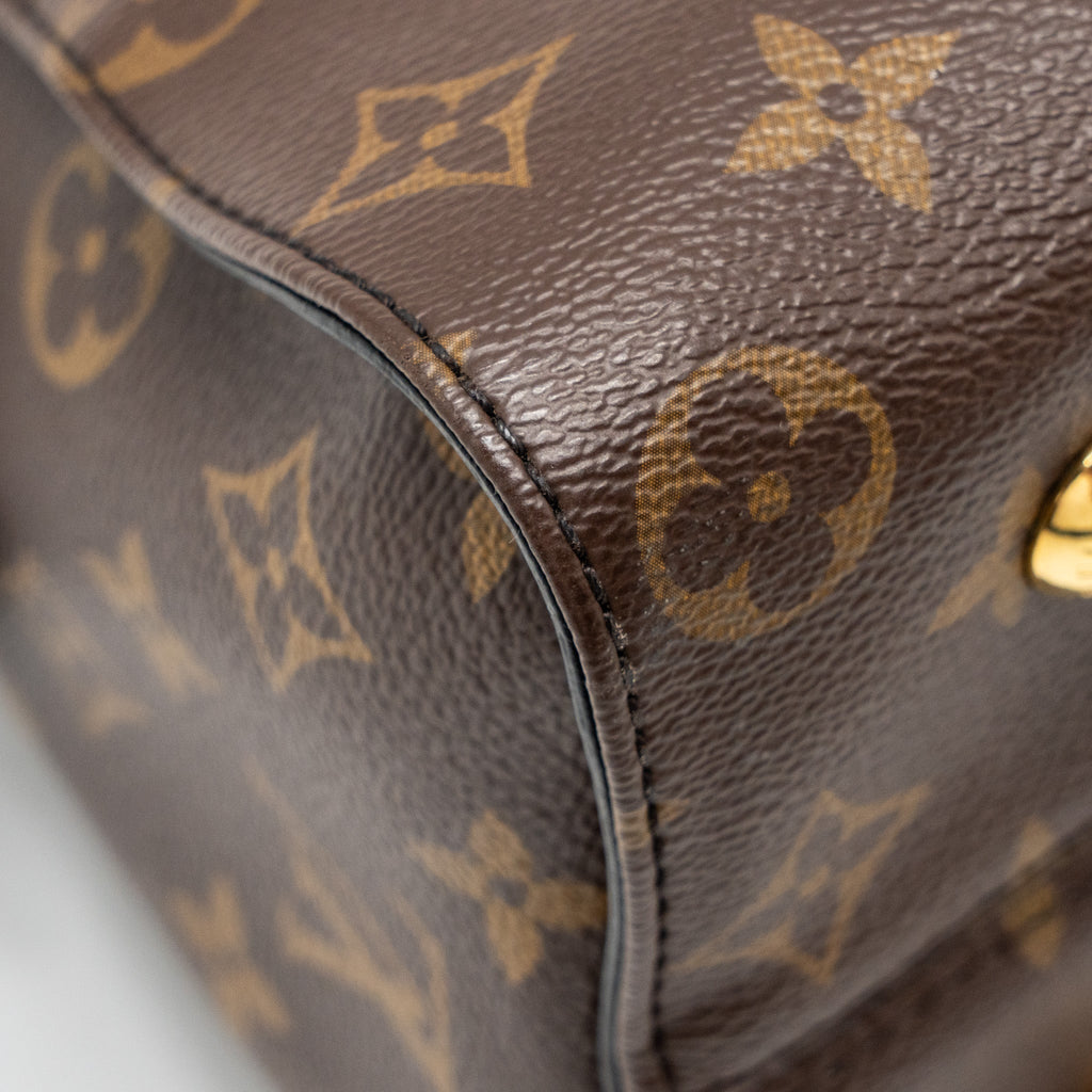 LOUIS VUITTON TUILERIES BAG MONOGRAM CANVAS BLACK/RED GHW