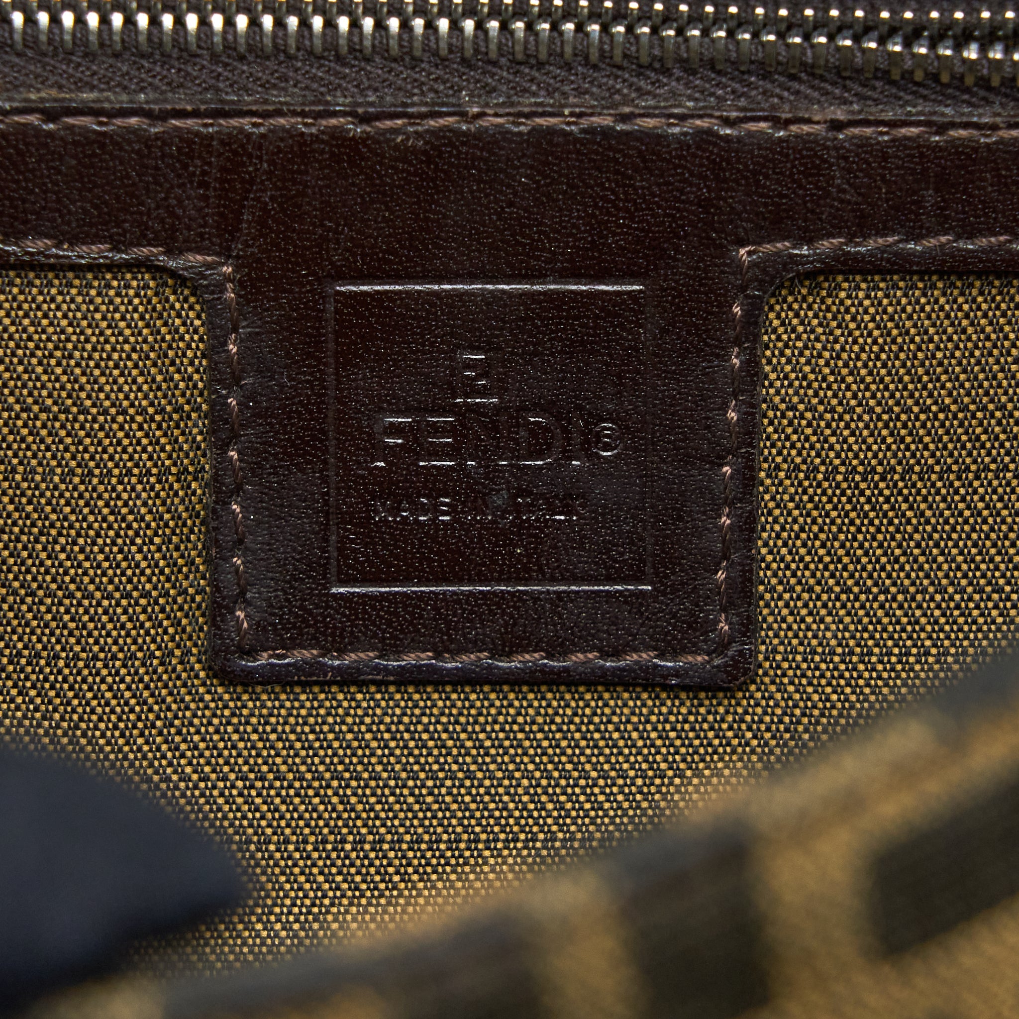 FENDI VINTAGE BAGUETTE SHOUDER BAG FF JACQIARD SHW