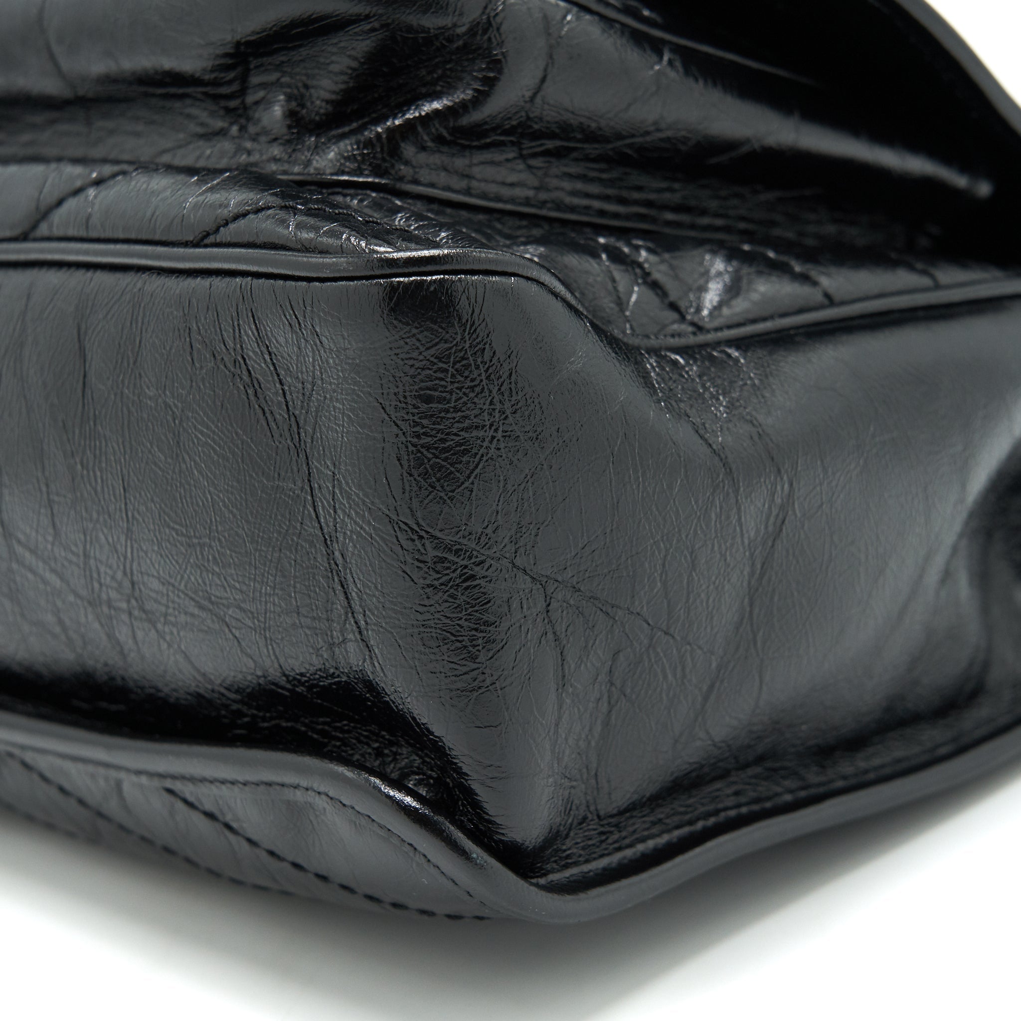 SAINT LAURENT NIKI LARGE BAG IN BLACK AND BLACK HARDWARE