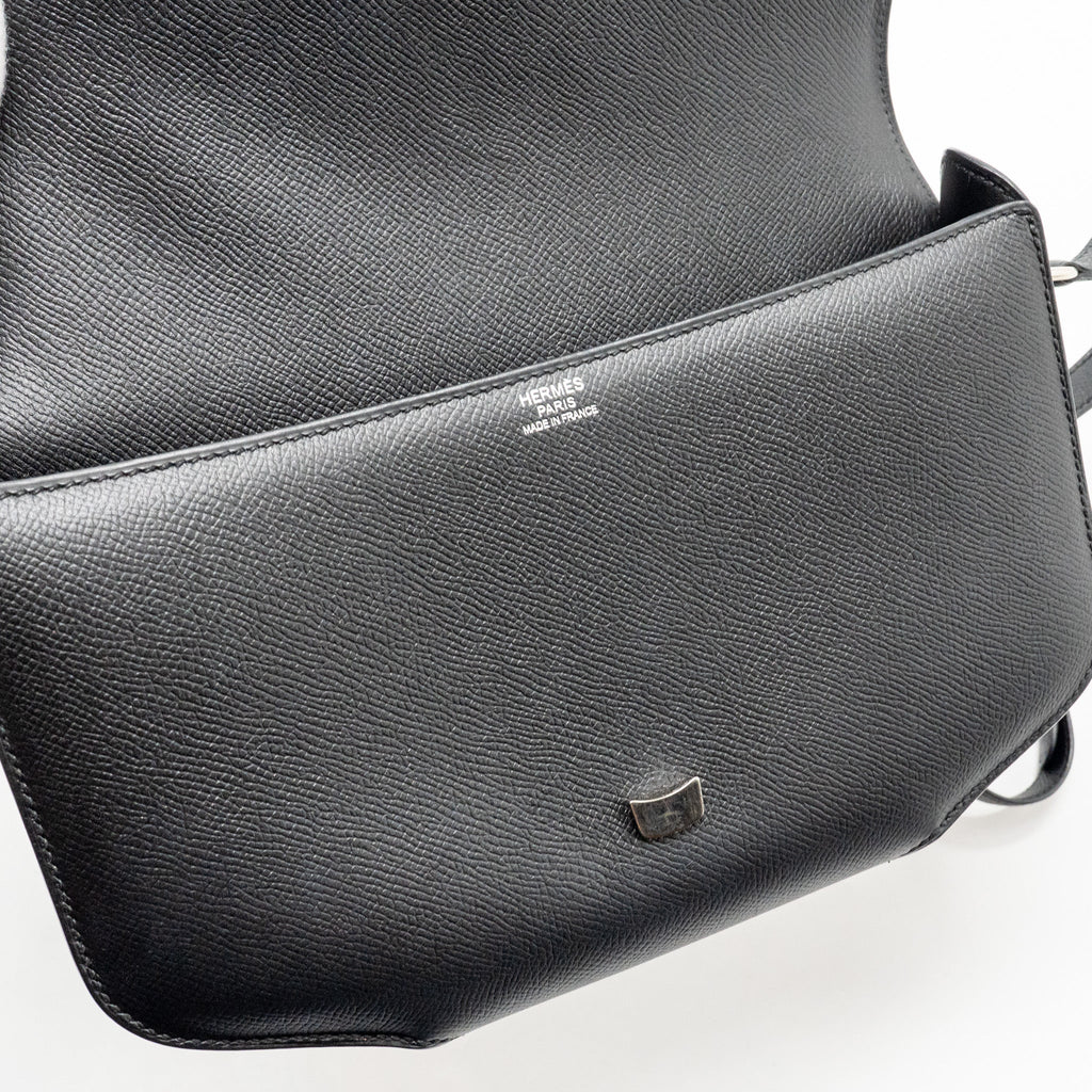 HERMES CHERCHE-MIDI SHOULDER BAG EPSOM BLACK SHW