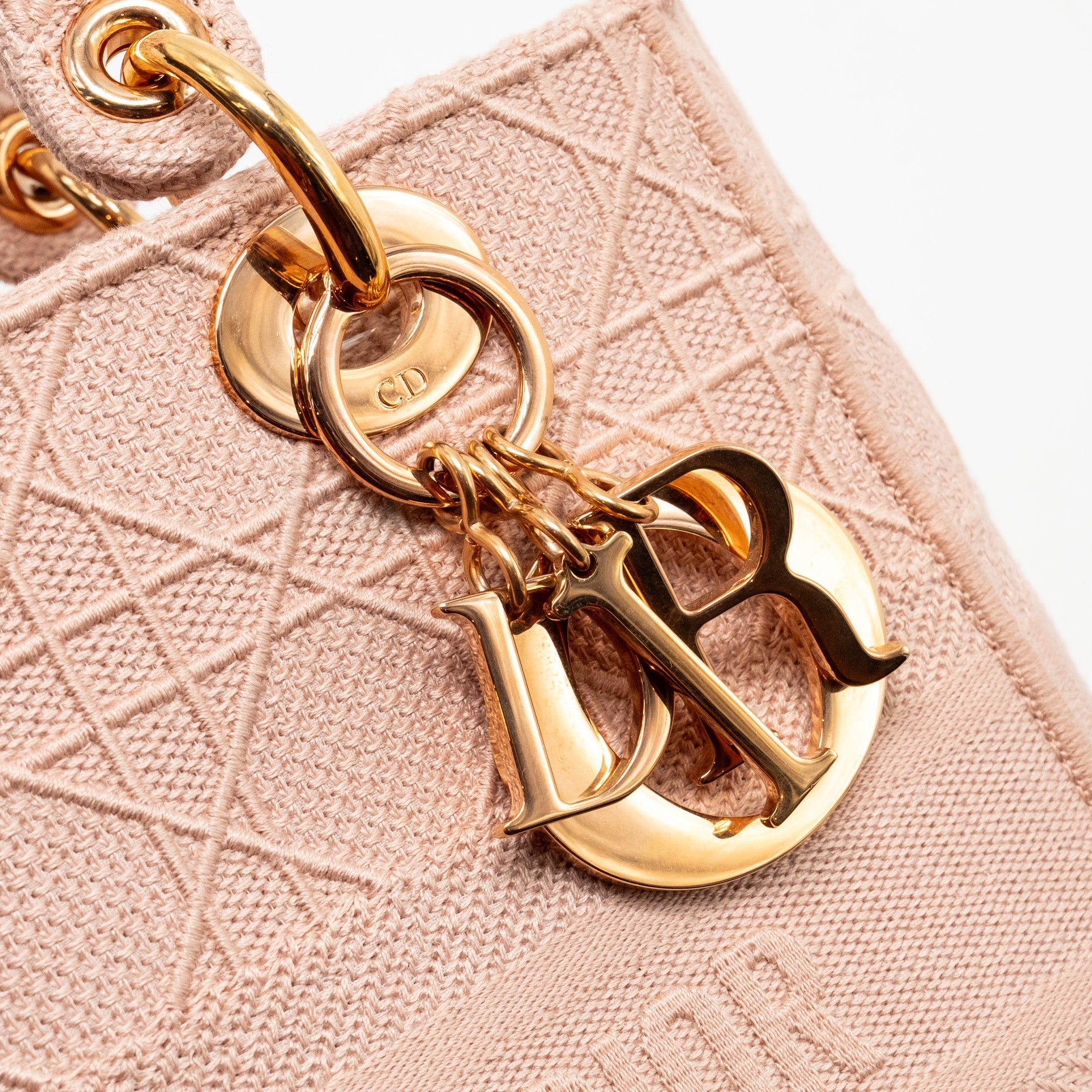DIOR MEDIUM LADY D-LITE BAG CANNAGE EMBROIDERY ROSEWOOD RGHW