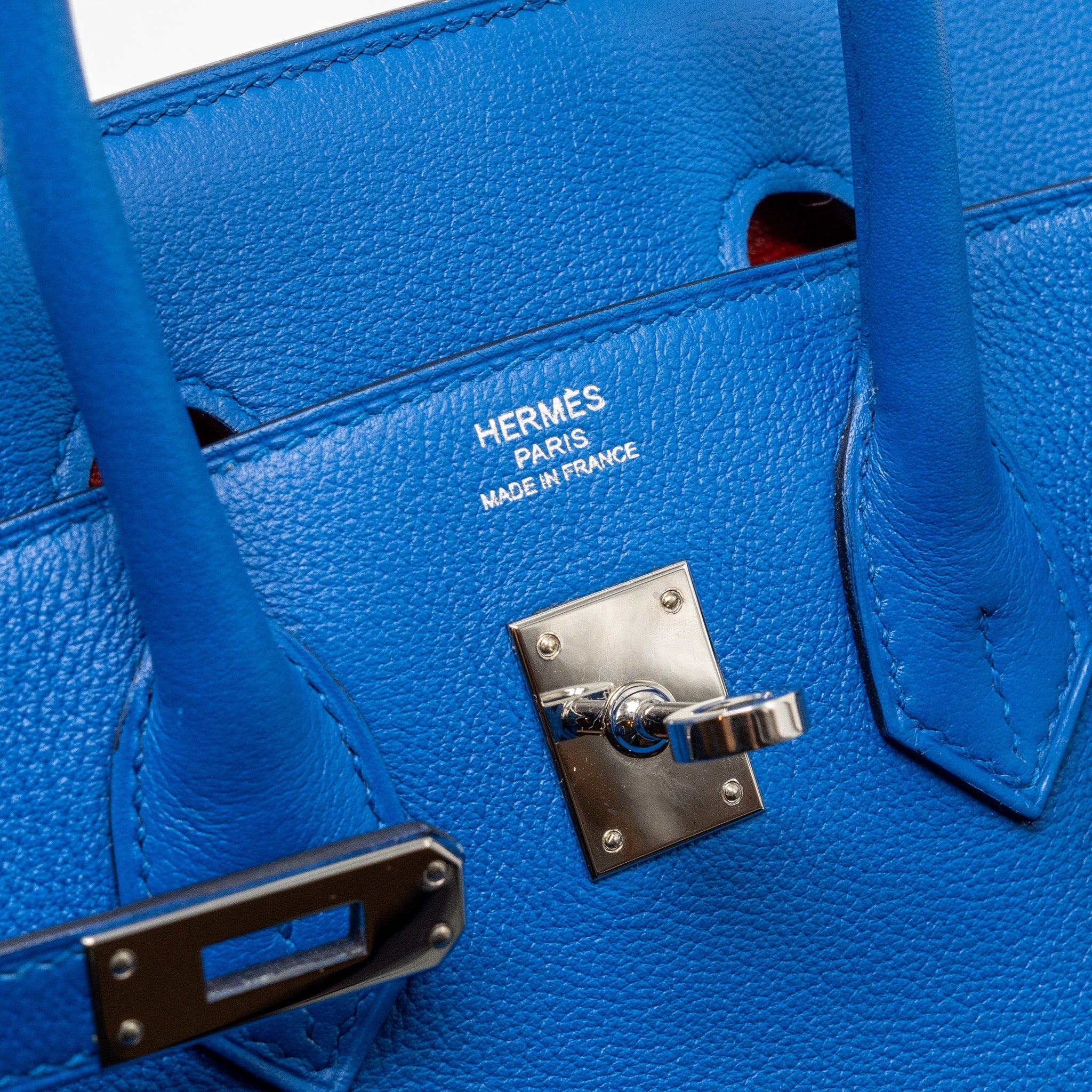 HERMES BIRKIN 25 TAURILLON NOVELLO I7 BLUE ZELLIGE SHW