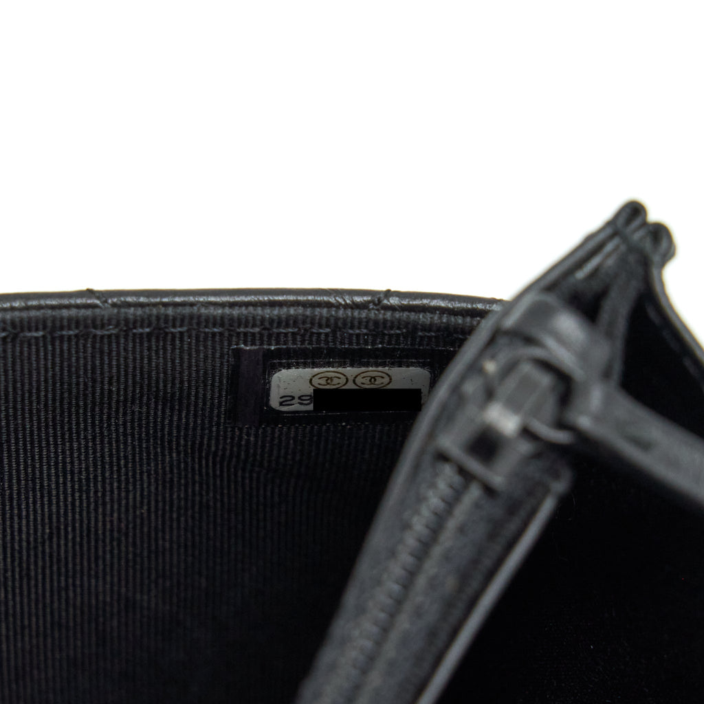 CHANEL REISSUE WALLET ON CHAIN AGED CALFSKIN BLACK WITH BLACK HARDWARE