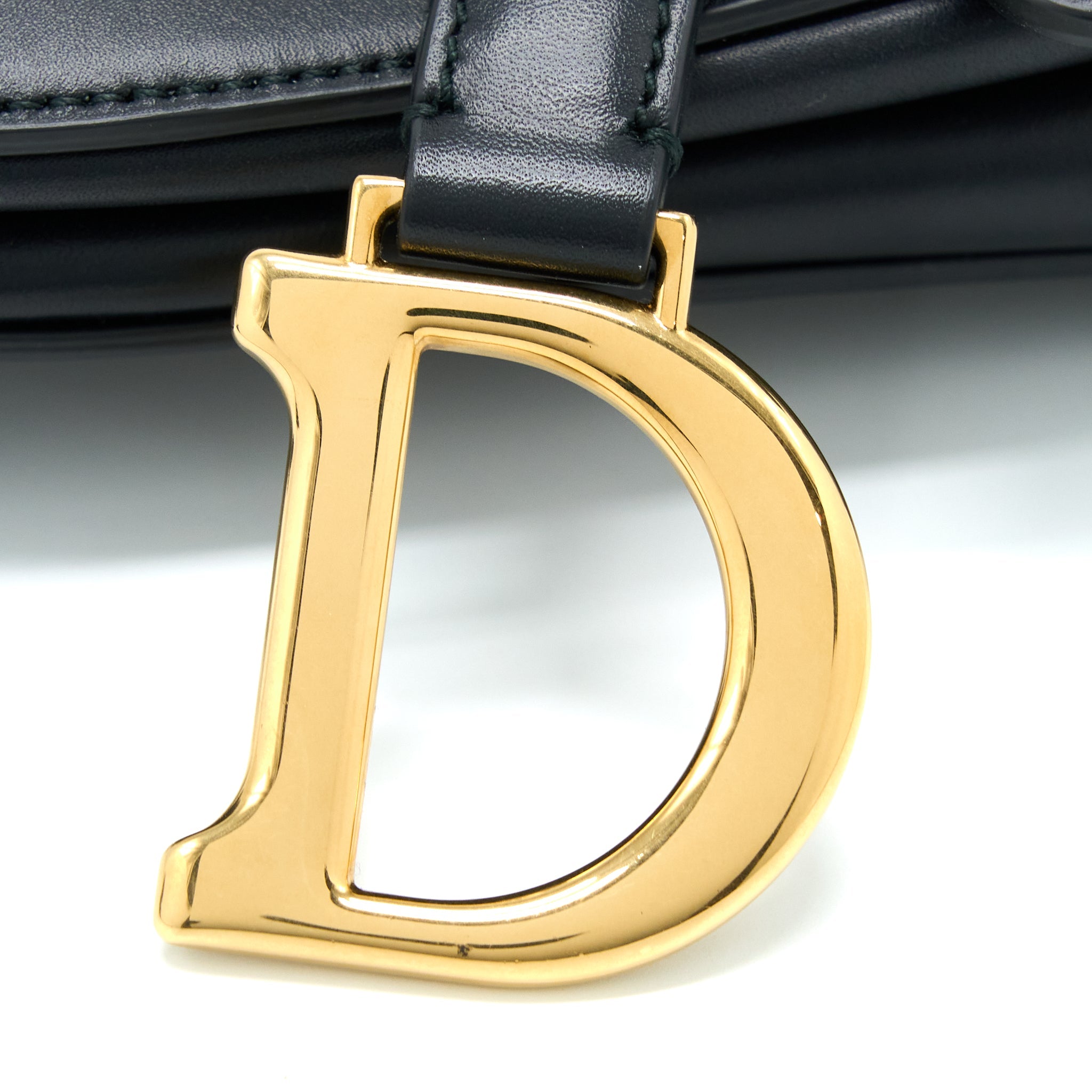 DIOR MINI SADDLE BAG CALFSKIN BLACK GHW
