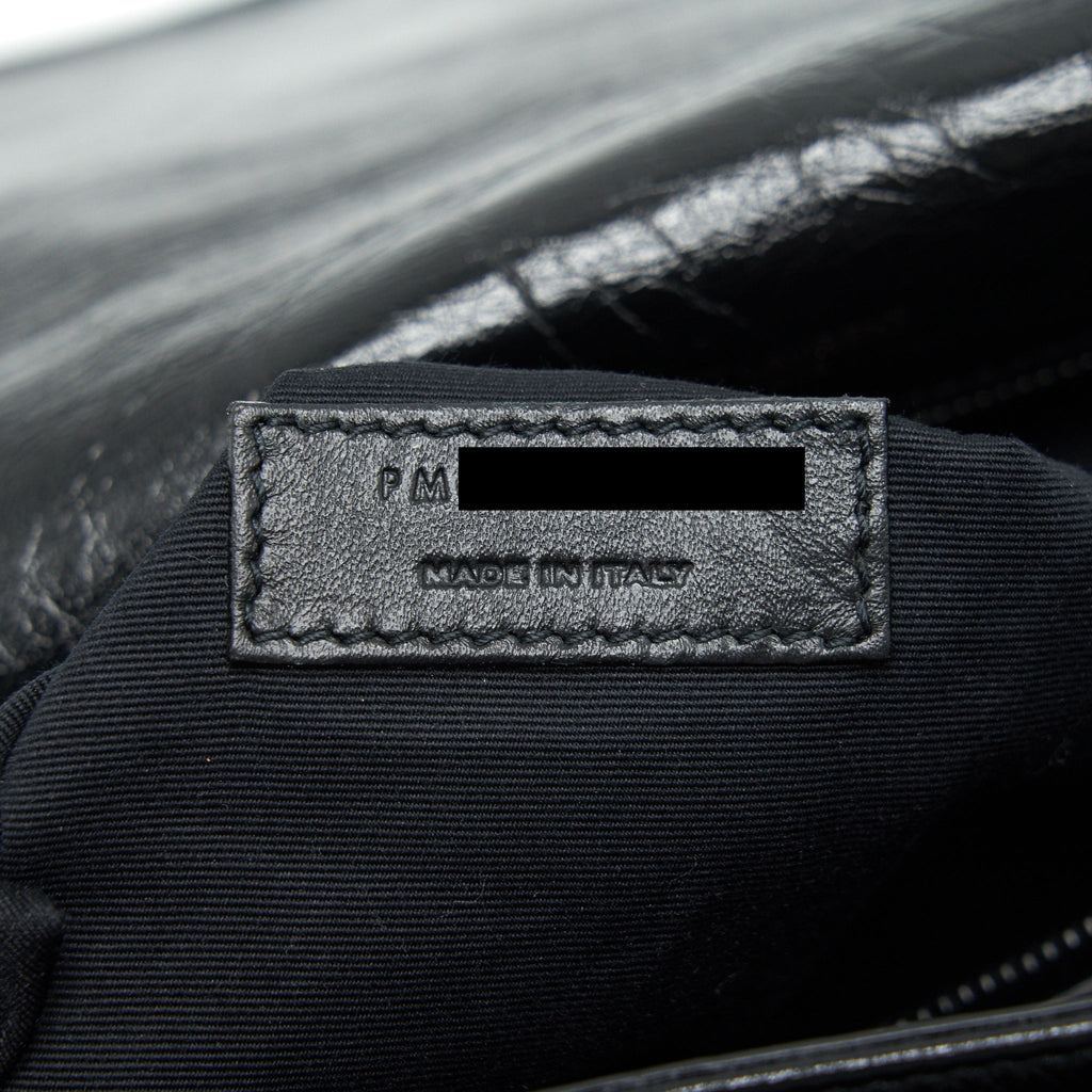 SAINT LAURENT NIKI LARGE BAG IN BLACK AND BLACK HARDWARE