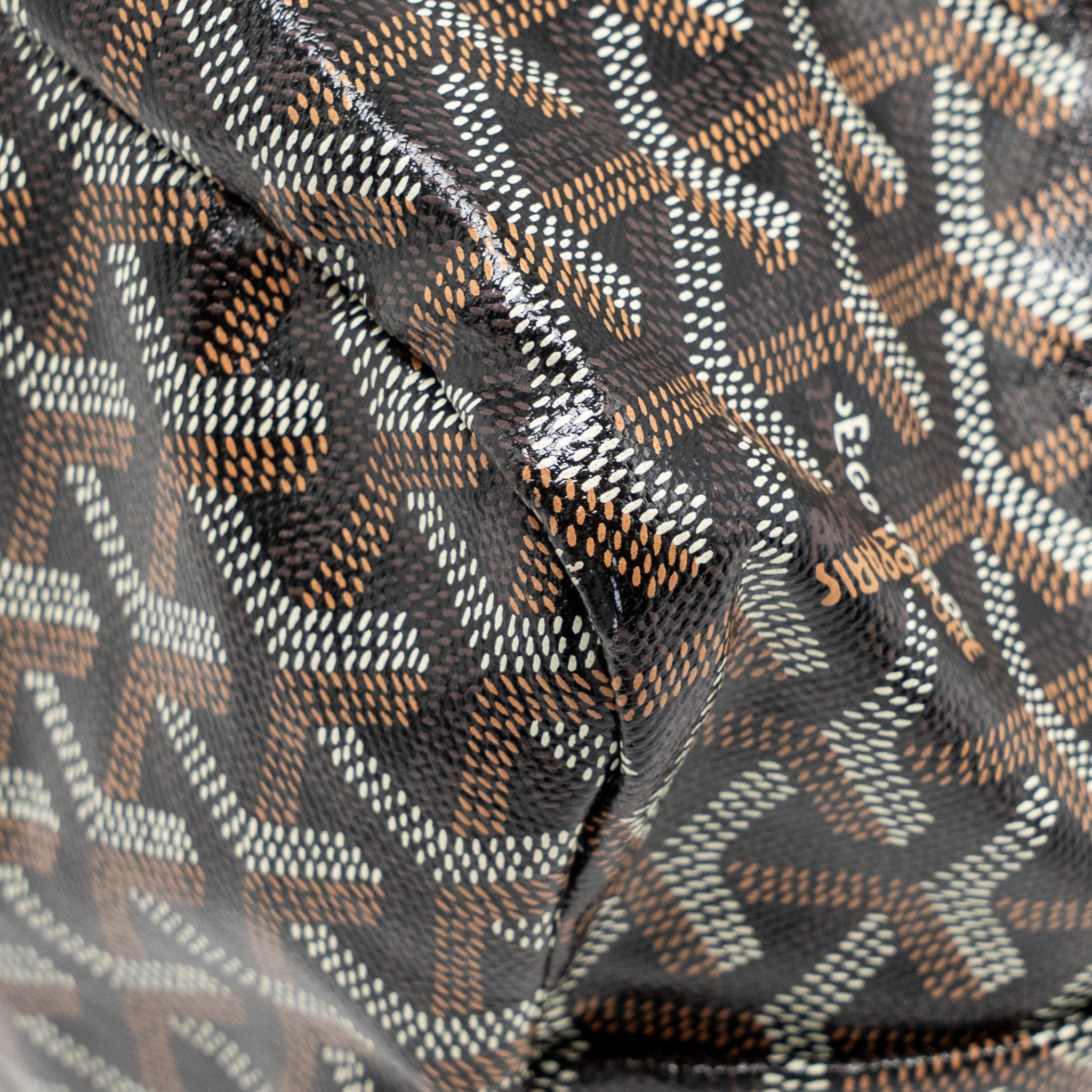 GOYARD BOHEME HOBO BAG GOYARDINE CANVAS BLACK SHW
