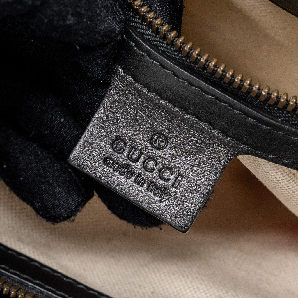 GUCCI BLIND FOR LOVE TOTE BAG GG SUPREME CANVAS BLACK/ MULTICOLOUR GHW