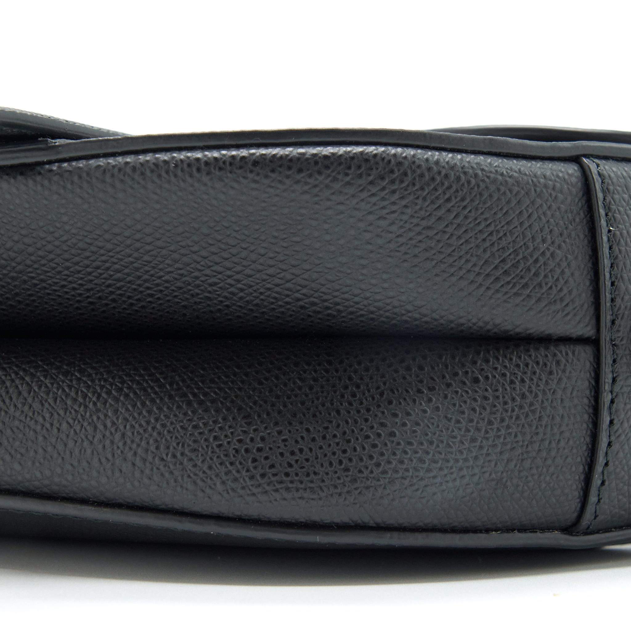 DIOR MEDIUM SADDLE BAG GRAINED CALFSKIN BLACK GHW