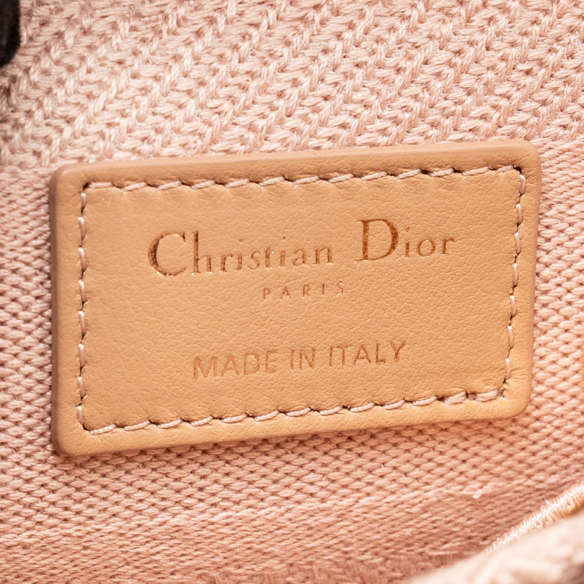 DIOR MEDIUM LADY D-LITE BAG CANNAGE EMBROIDERY ROSEWOOD RGHW