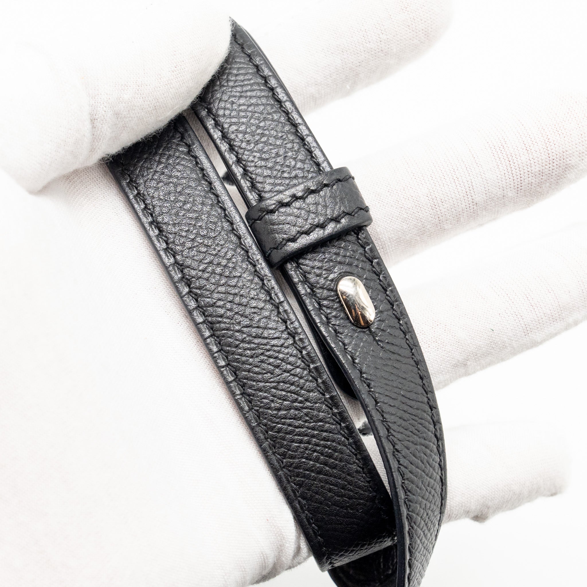 HERMES CHERCHE-MIDI SHOULDER BAG EPSOM BLACK SHW