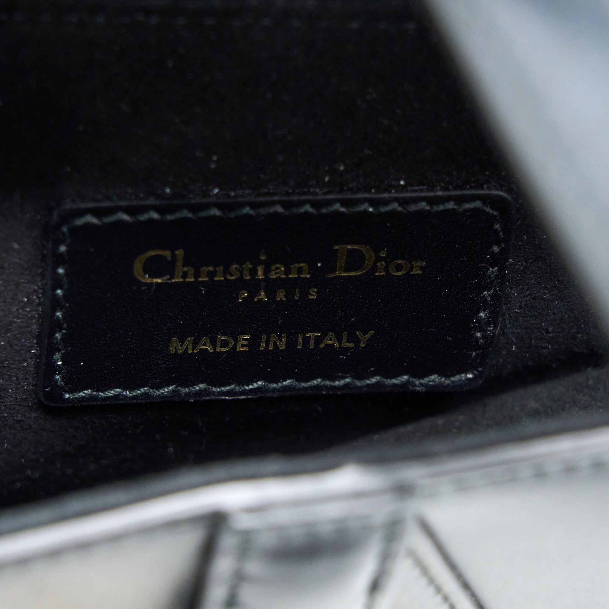 DIOR MINI SADDLE BAG CALFSKIN BLACK GHW