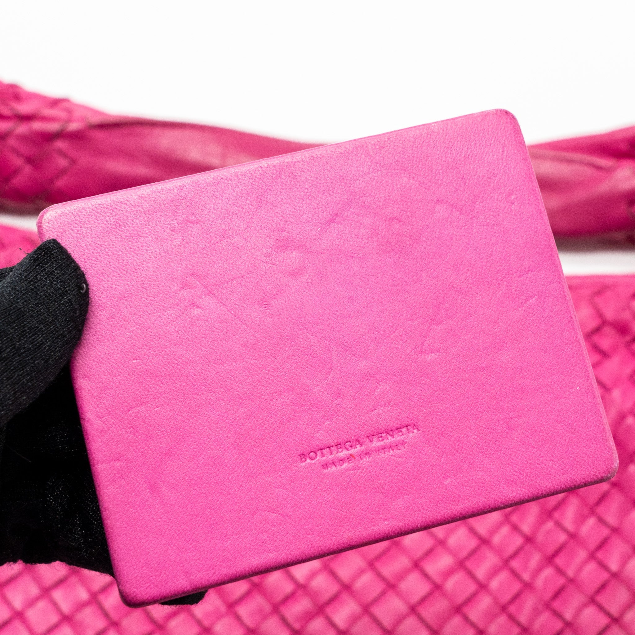 BOTTEGA VENETA INTRECCIATO LARGE SHOULDER BAG NAPPA PINK SHW