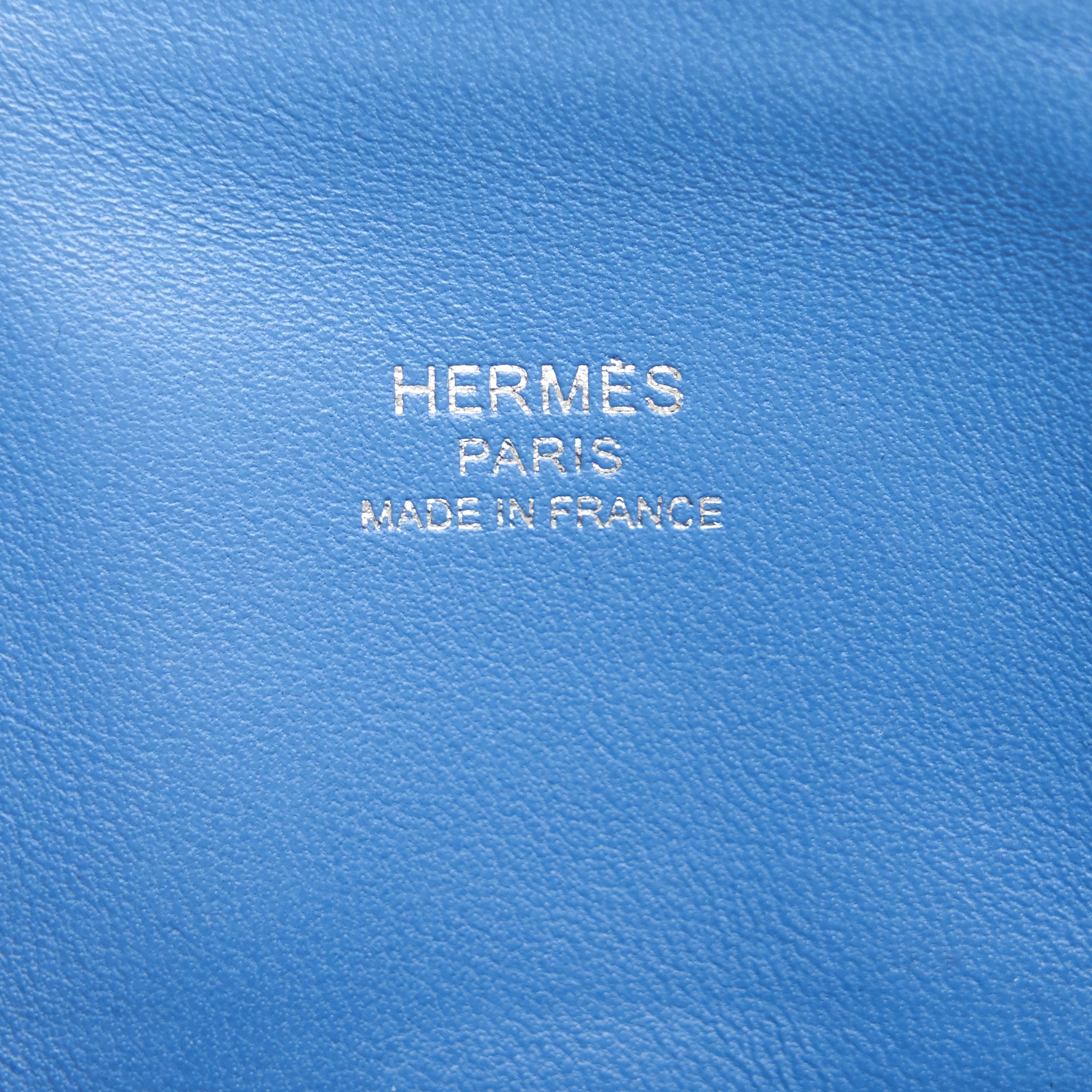 HERMES MINI BOLIDE EVERCOLOUR BLUE WITH SHW