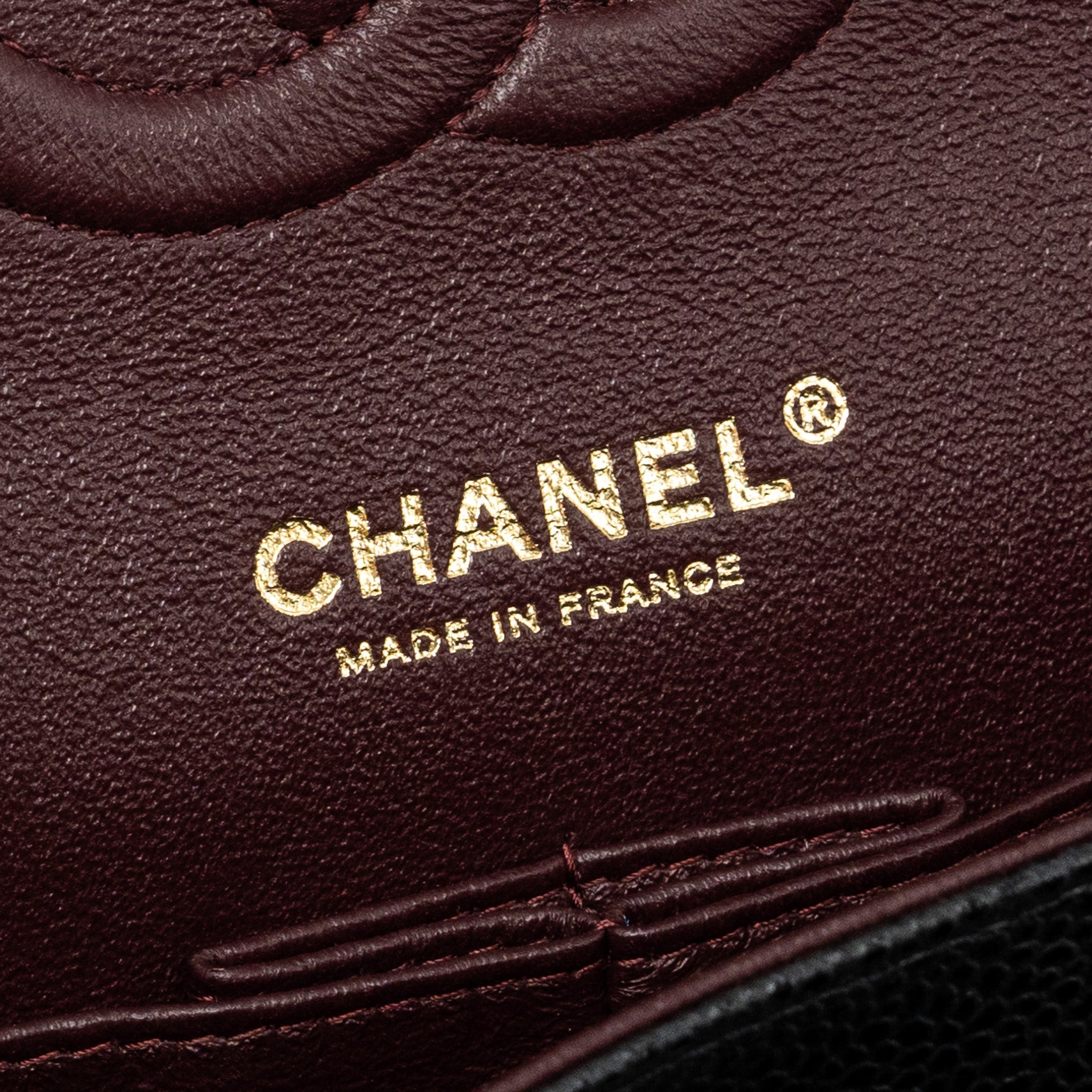 CHANEL MEDIUM CLASSIC DOUBLE FLAP BAG CAVIAR BLACK GHW