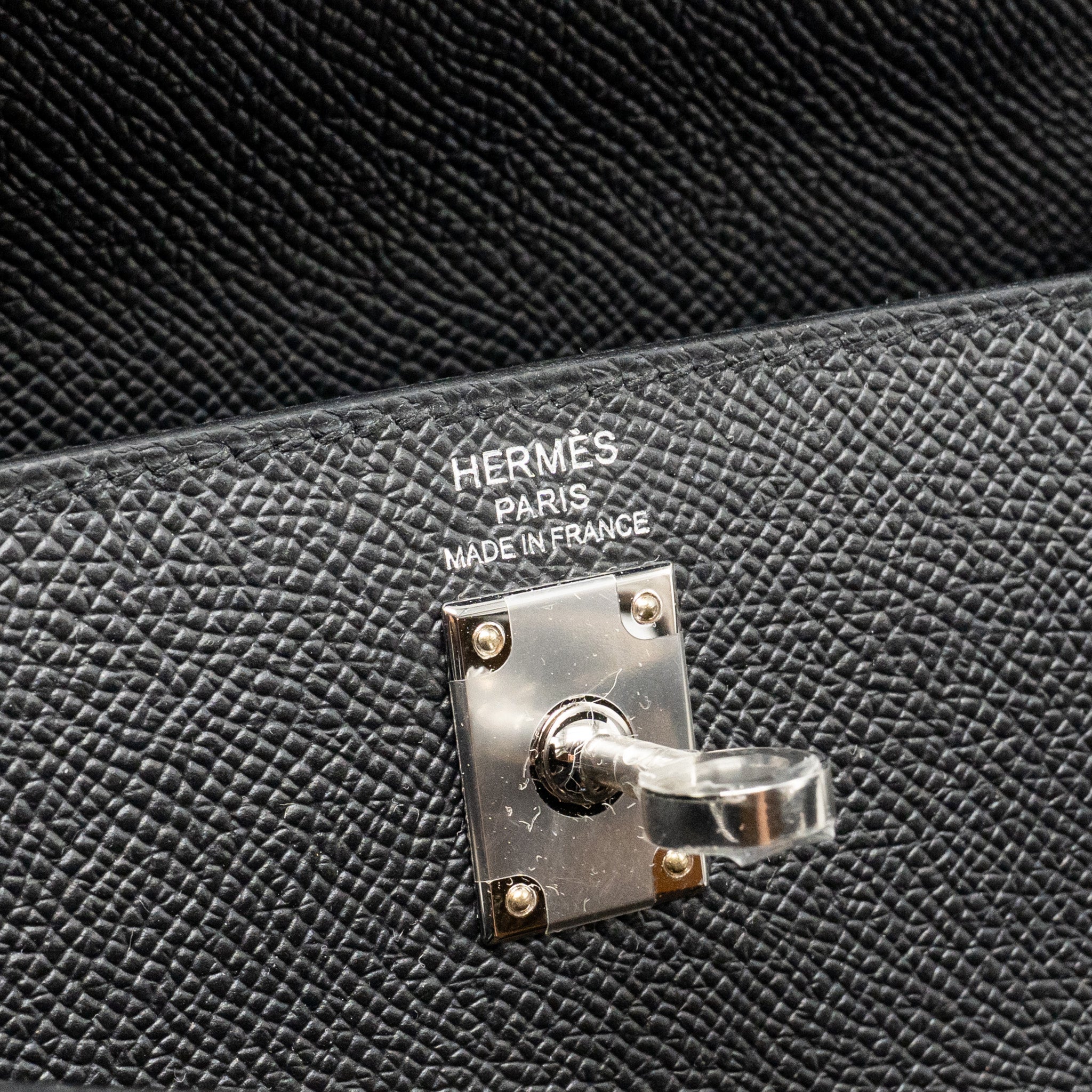 HERMES KELLY 25 EPSOM BLACK SHW
