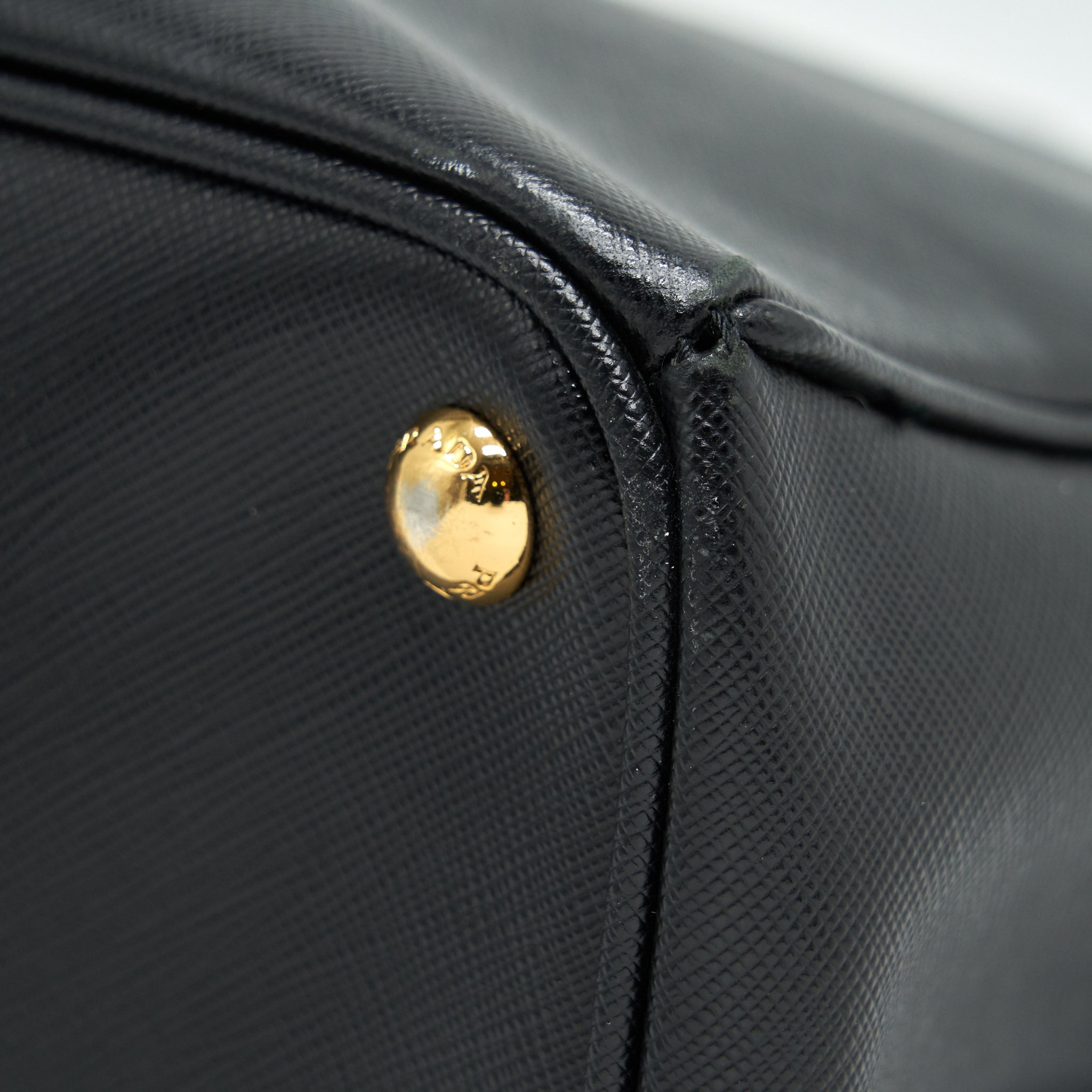 PRADA SAFFIANO LARGE TOTE BAG BLACK GHW