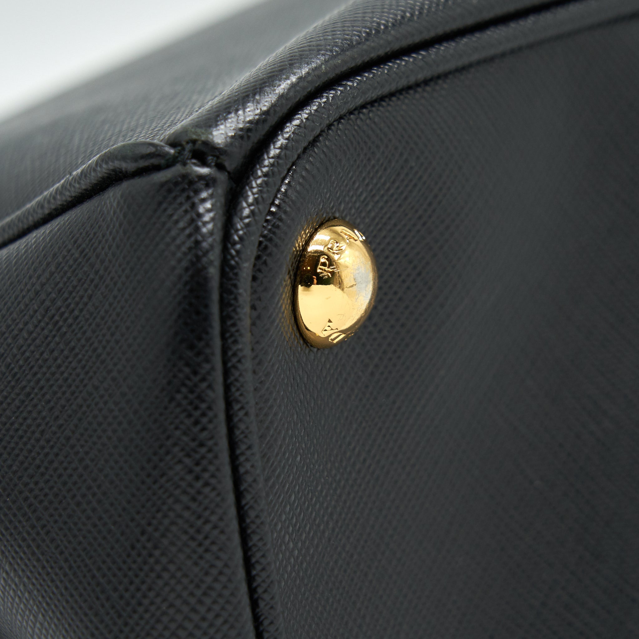 PRADA SAFFIANO LARGE TOTE BAG BLACK GHW