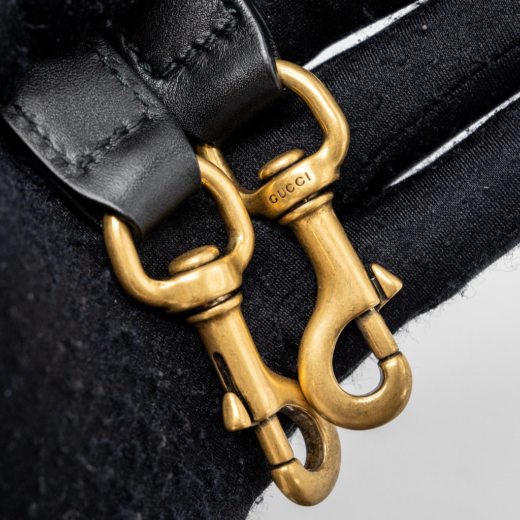 GUCCI BLIND FOR LOVE TOTE BAG GG SUPREME CANVAS BLACK/ MULTICOLOUR GHW