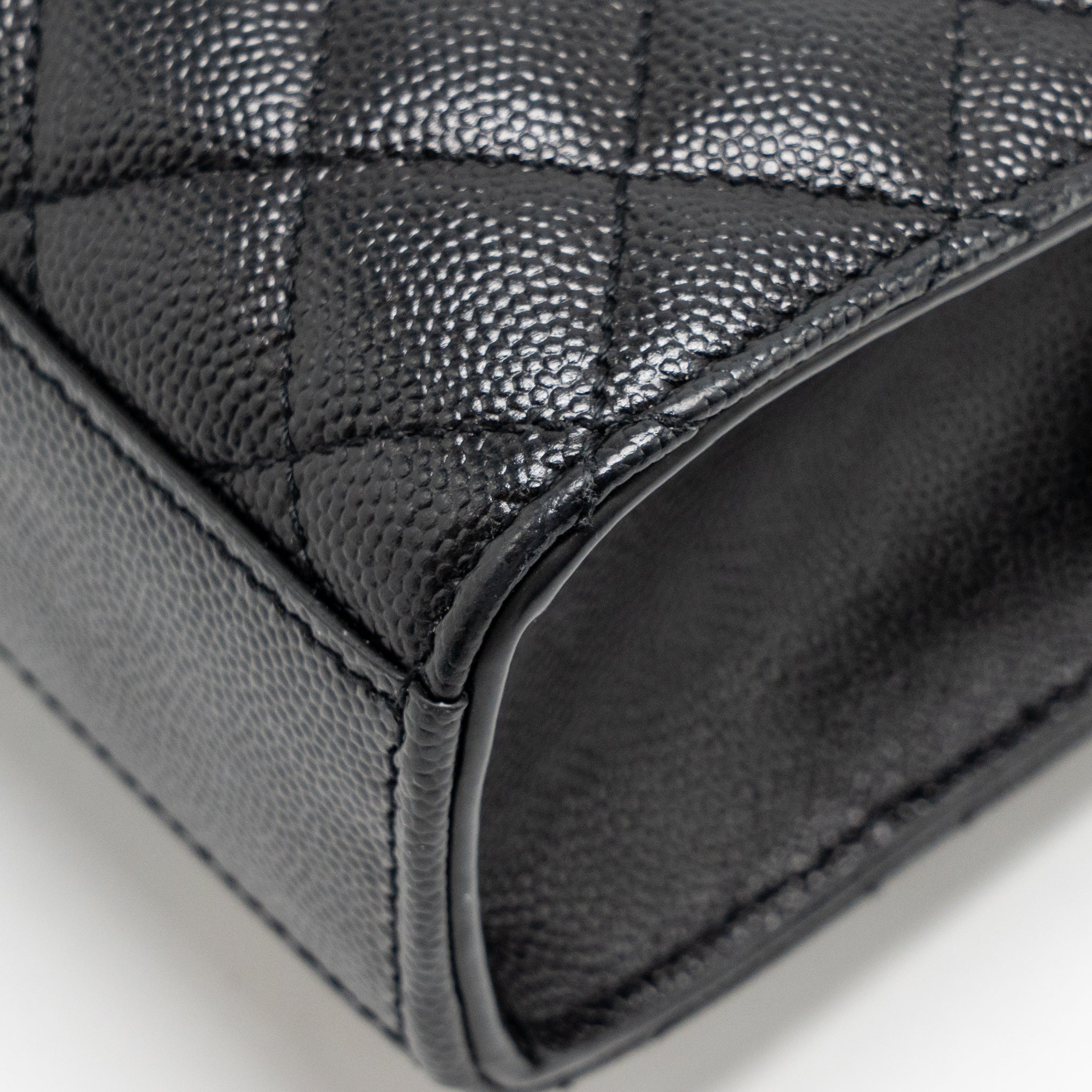 SAINT LAURENT/YSL MEDIUM ENVELOP BAG GRAINED CALFSKIN BLACK SHW