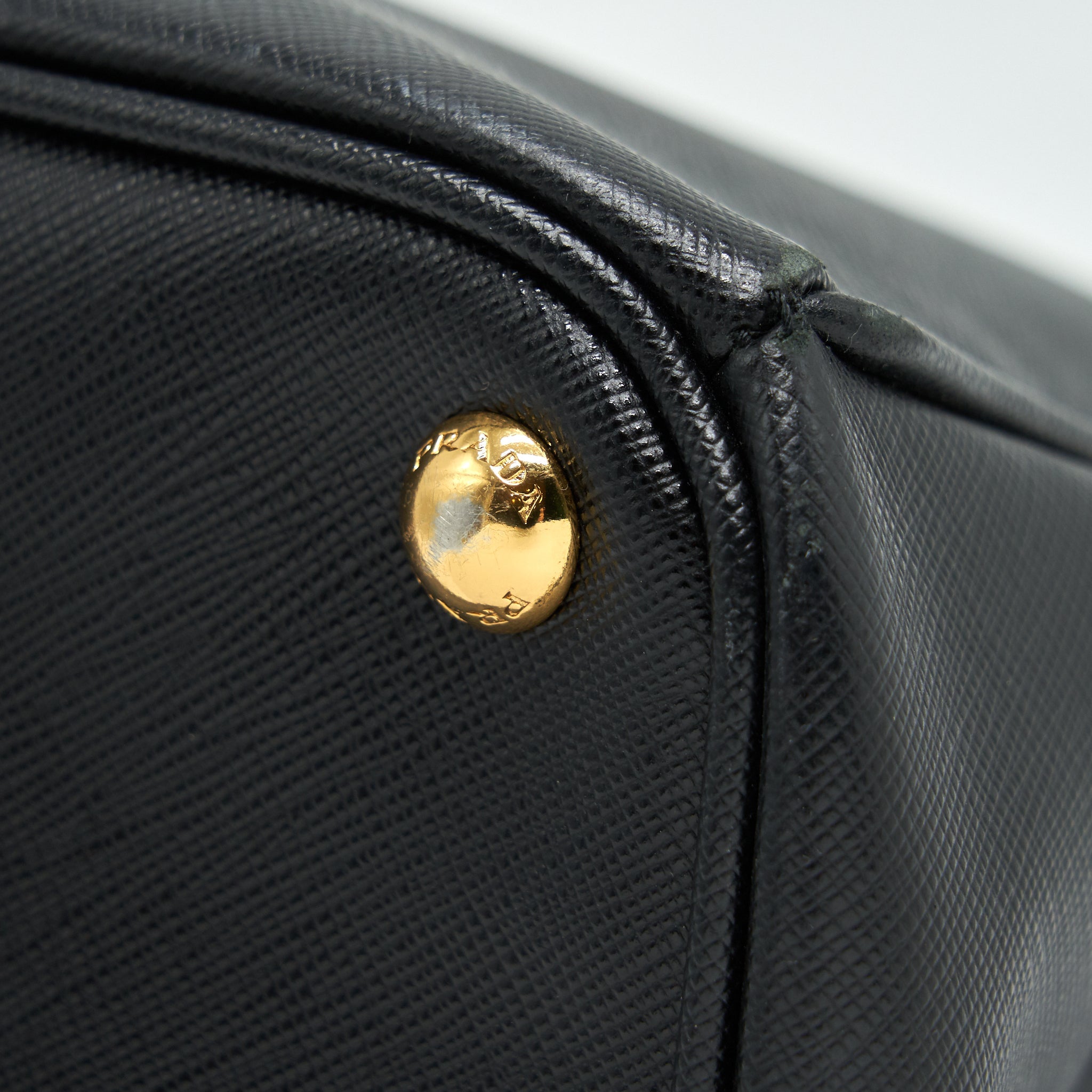 PRADA SAFFIANO LARGE TOTE BAG BLACK GHW