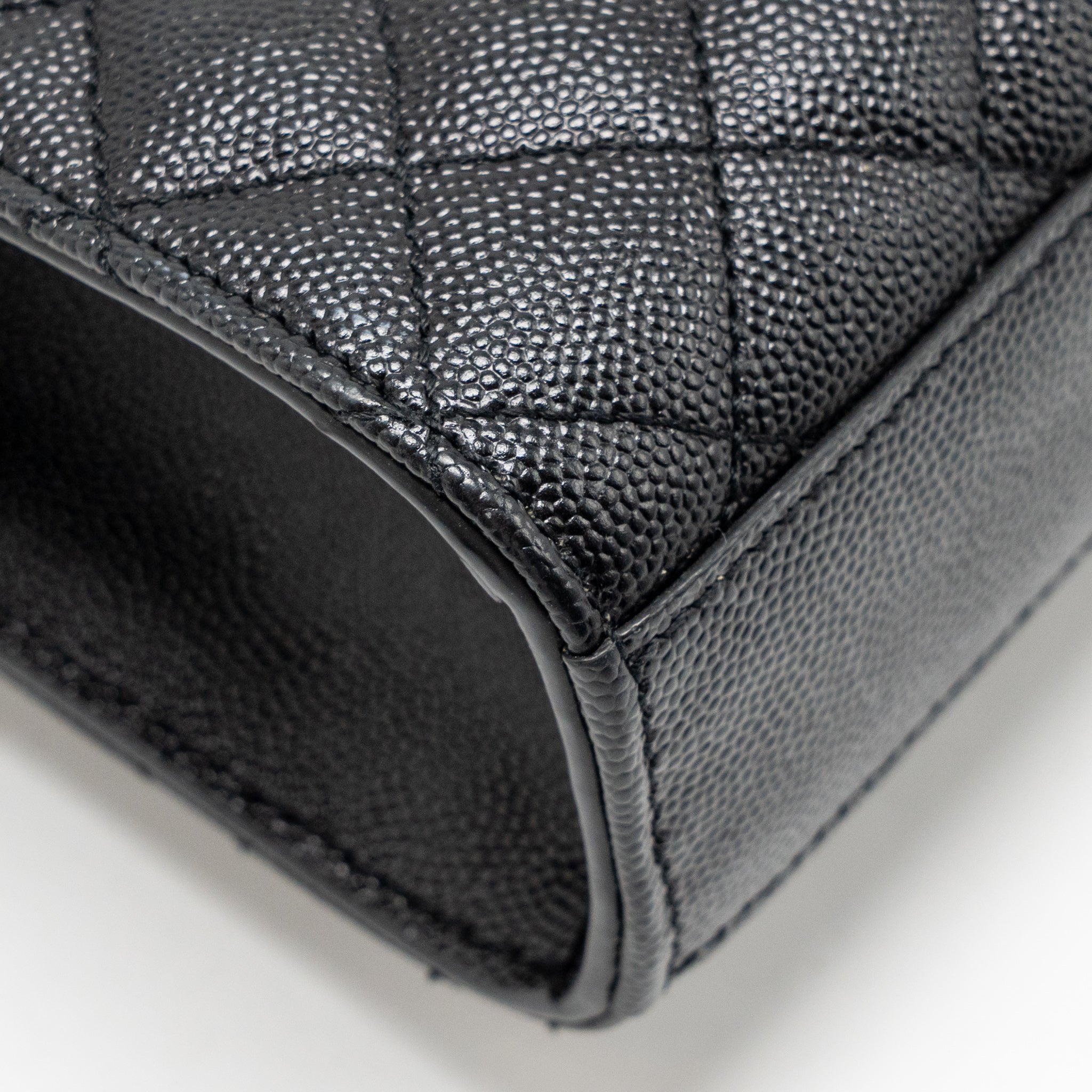 SAINT LAURENT/YSL MEDIUM ENVELOP BAG GRAINED CALFSKIN BLACK SHW