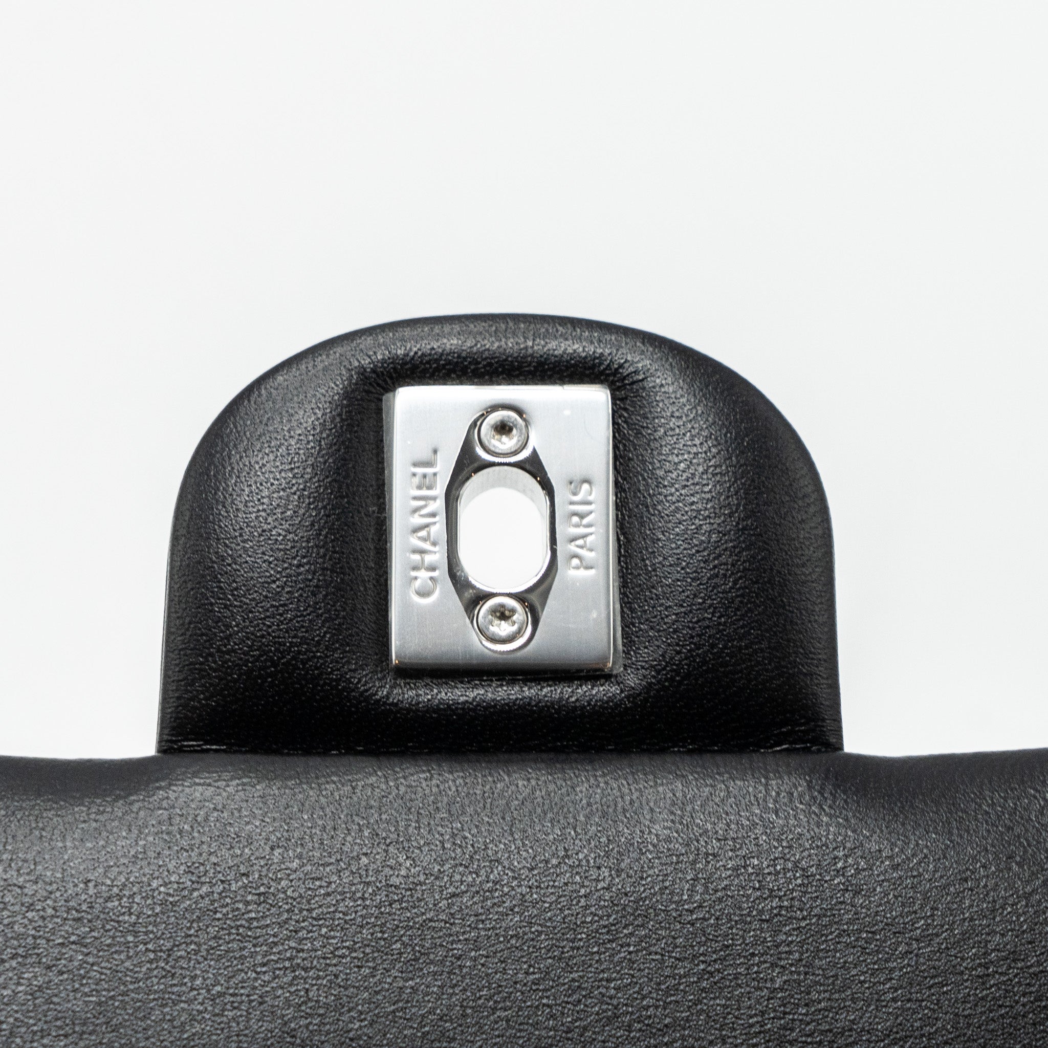 CHANEL MINI RECTANGULAR FLAP BAG LAMBSKIN BLACK SHW (MICROCHIP)