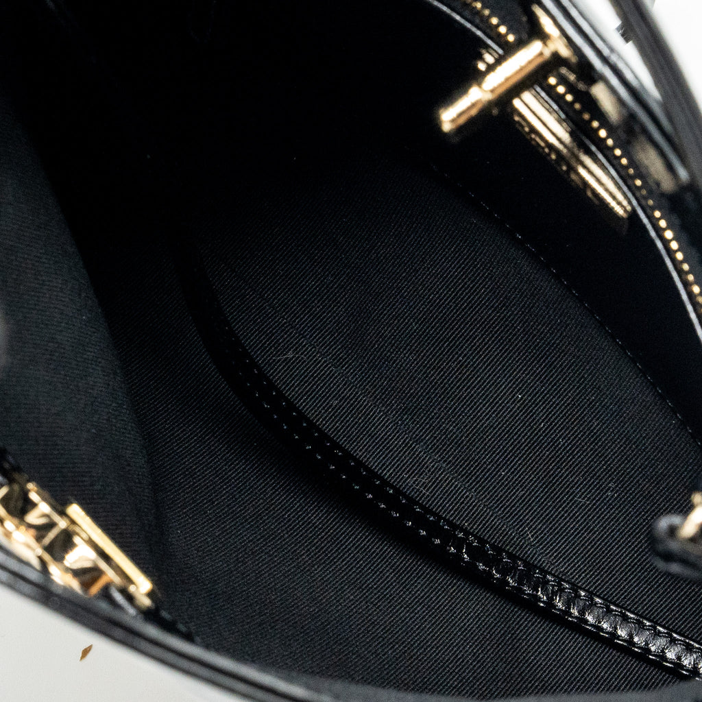 CHANEL 24C MINI 31 BAG SHINY CALFSKIN BLACK LGHW(MICROCHIP)