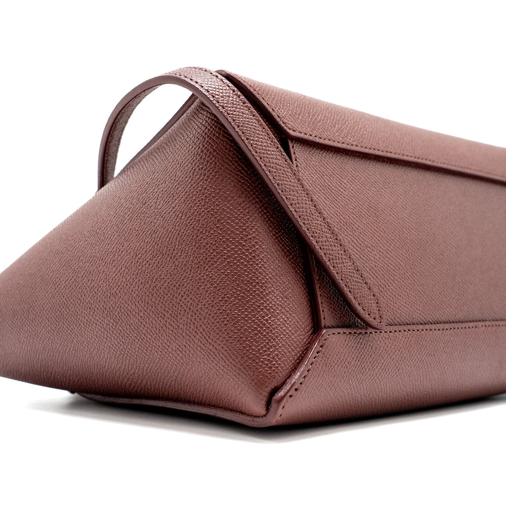 CELINE MICRO BELT BAG GRAINED CALFSKIN BURGUNDY GHW