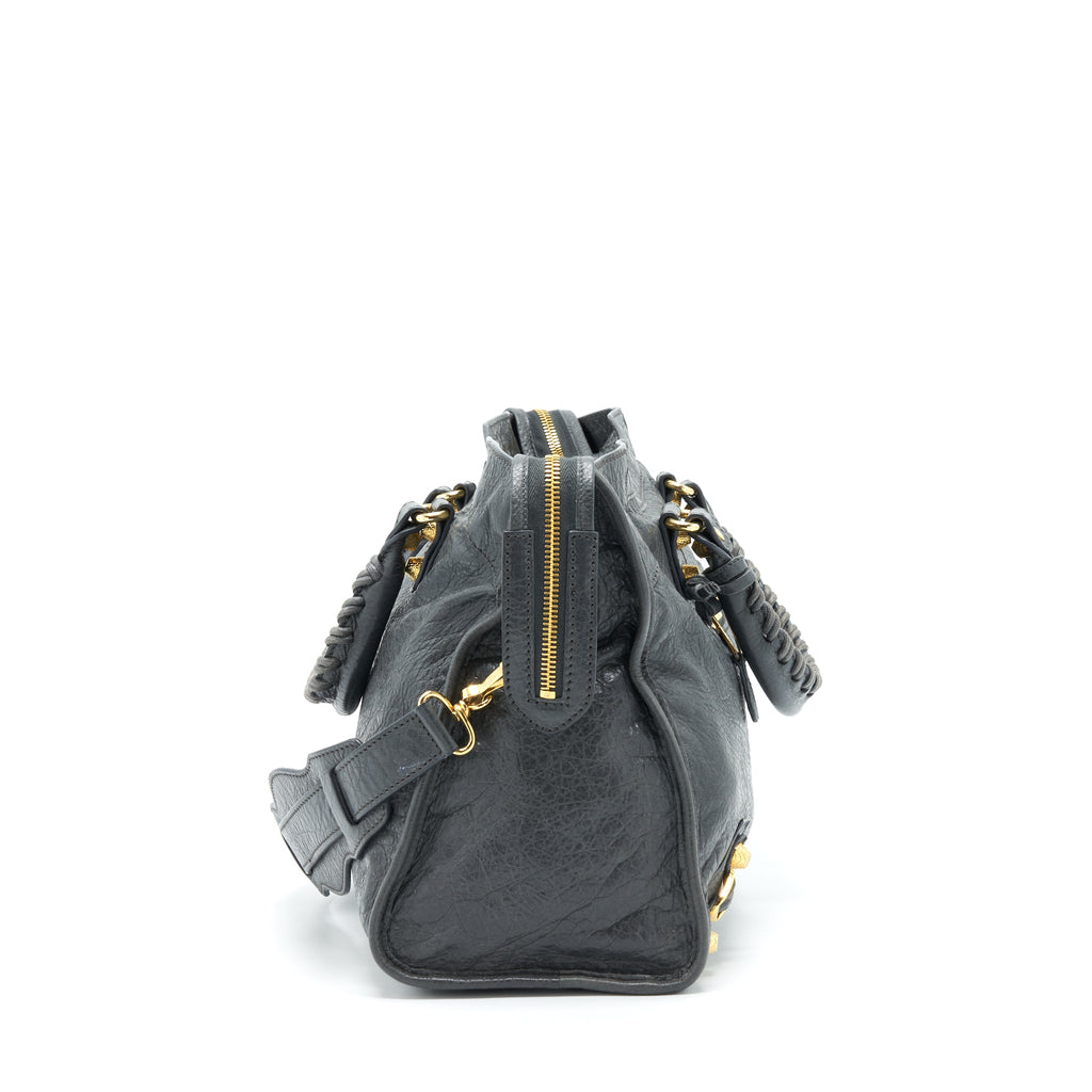 BALENCIAGA CLASSIC CITY BAG GREY GHW