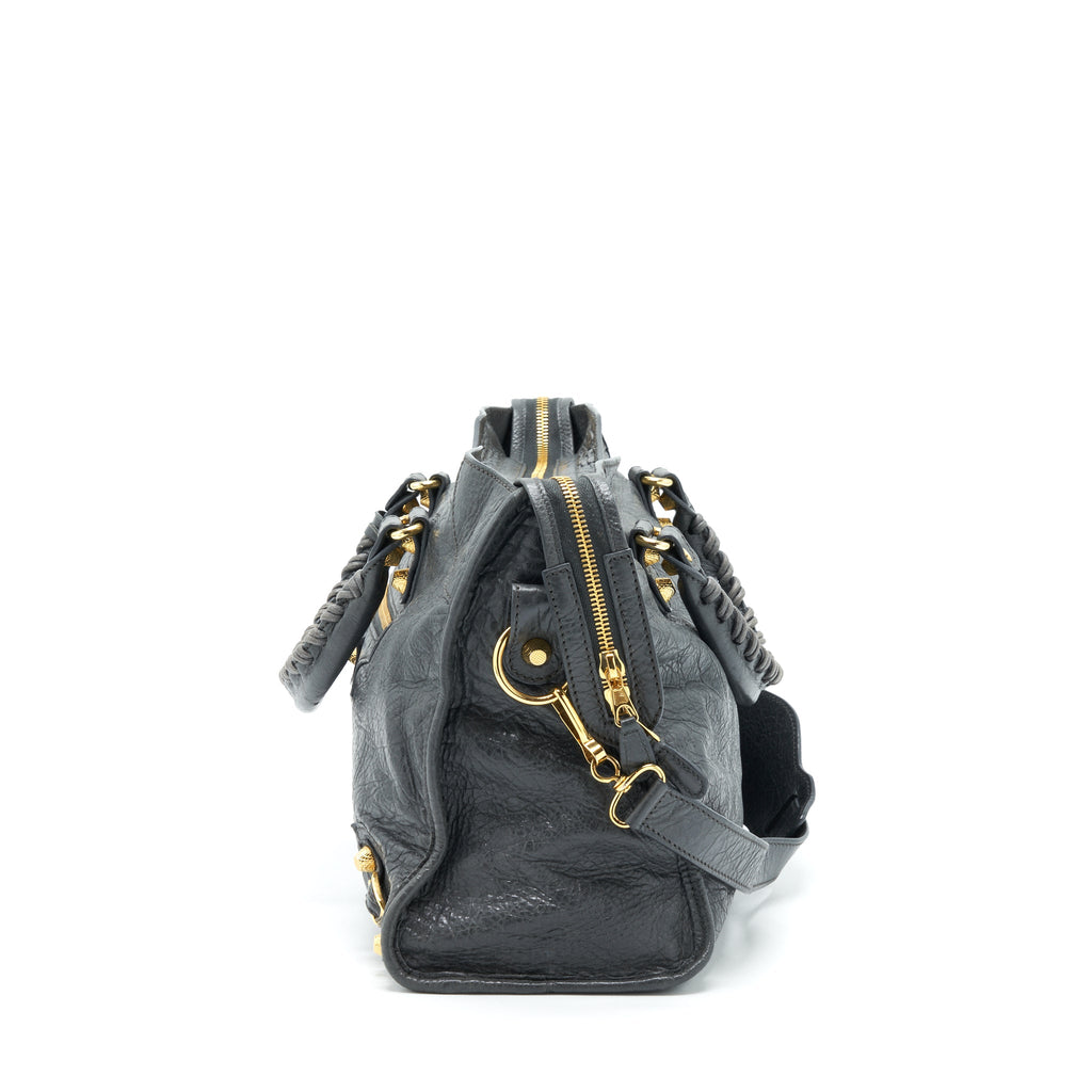BALENCIAGA CLASSIC CITY BAG GREY GHW