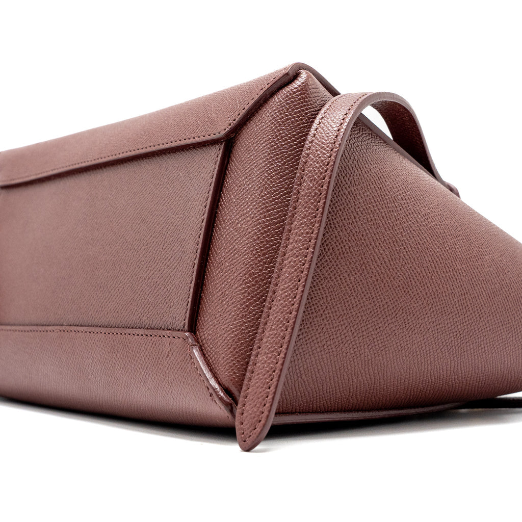CELINE MICRO BELT BAG GRAINED CALFSKIN BURGUNDY GHW