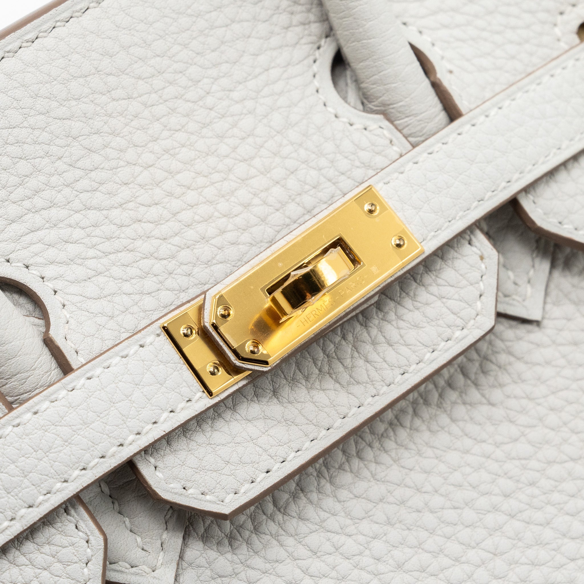 HERMES BIRKIN 25 TOGO M4 GRIS PALE GHW