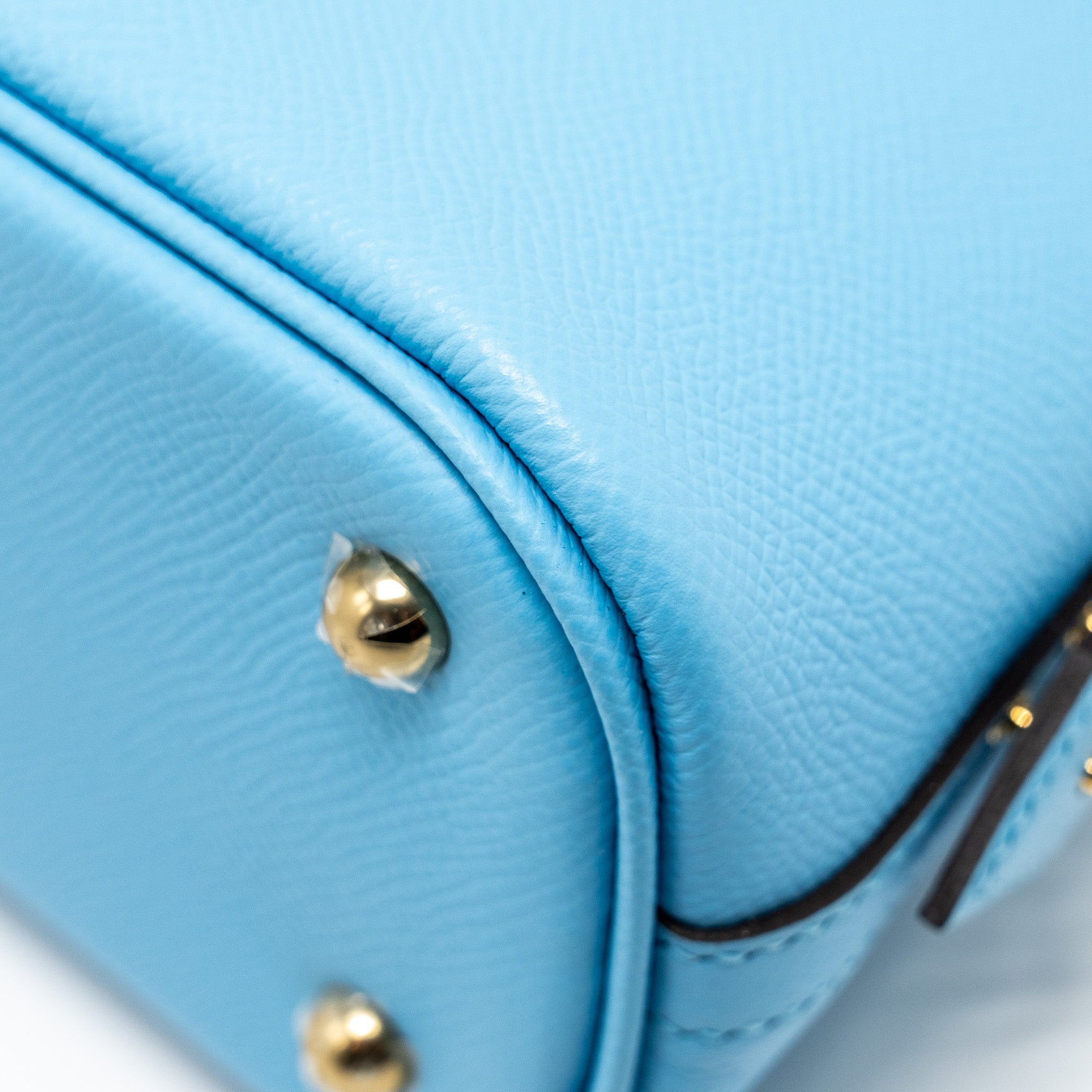 HERMES BOLIDE 1923 25 EPSOM 7N BLUE CELESTE GHW