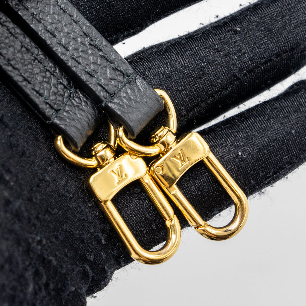 LOUIS VUITTON PETIT SAC PLAT MONOGRAM EMPREINTE BLACK/ BEIGE GHW (NEW VERSION)