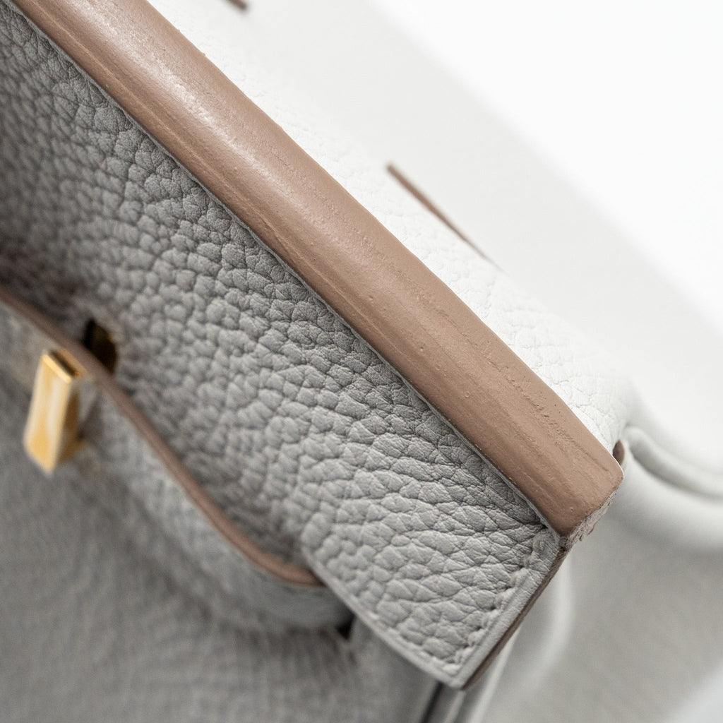 HERMES BIRKIN 25 TOGO M4 GRIS PALE GHW