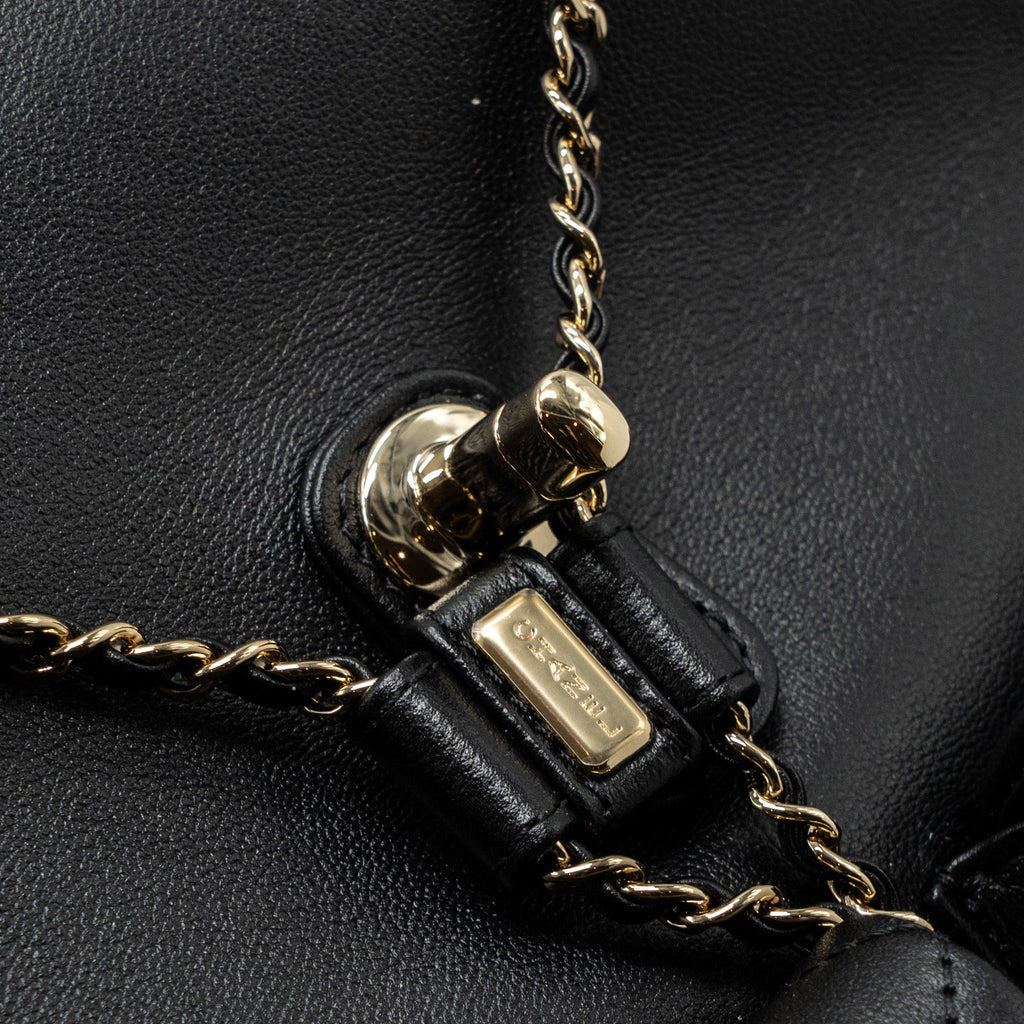 CHANEL 23A TRIPLE PACK BACKPACK CALFSKIN BLACK LGHW (MICROCHIP)