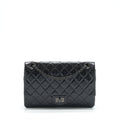 CHANEL 2.55 226 REISSUE AGED CALFSKIN SO BLACK