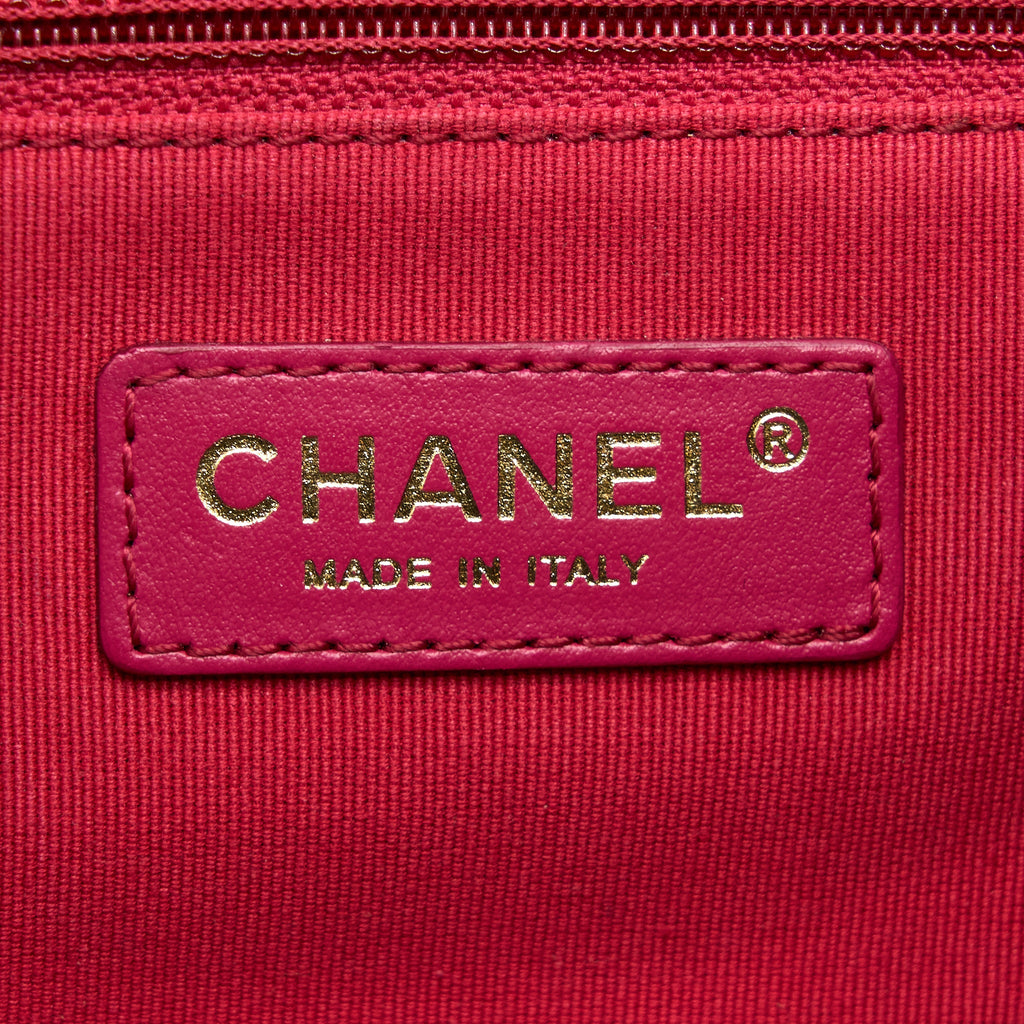 CHANEL CC LOGO FLAP BAG LAMBSKIN BLACK MULTICOLOUR HARDWARE (MICROCHIP)